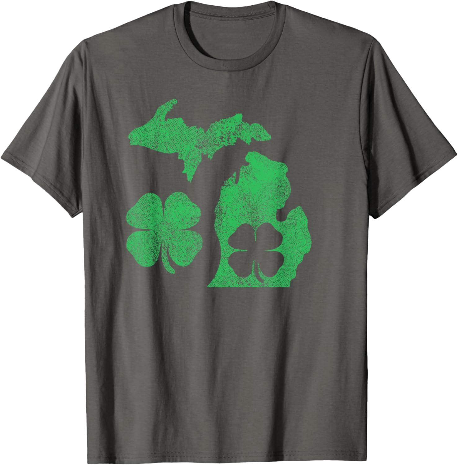 Michigan Shamrock St Patricks Day T-Shirt for Celebrating Irish Pride - 23