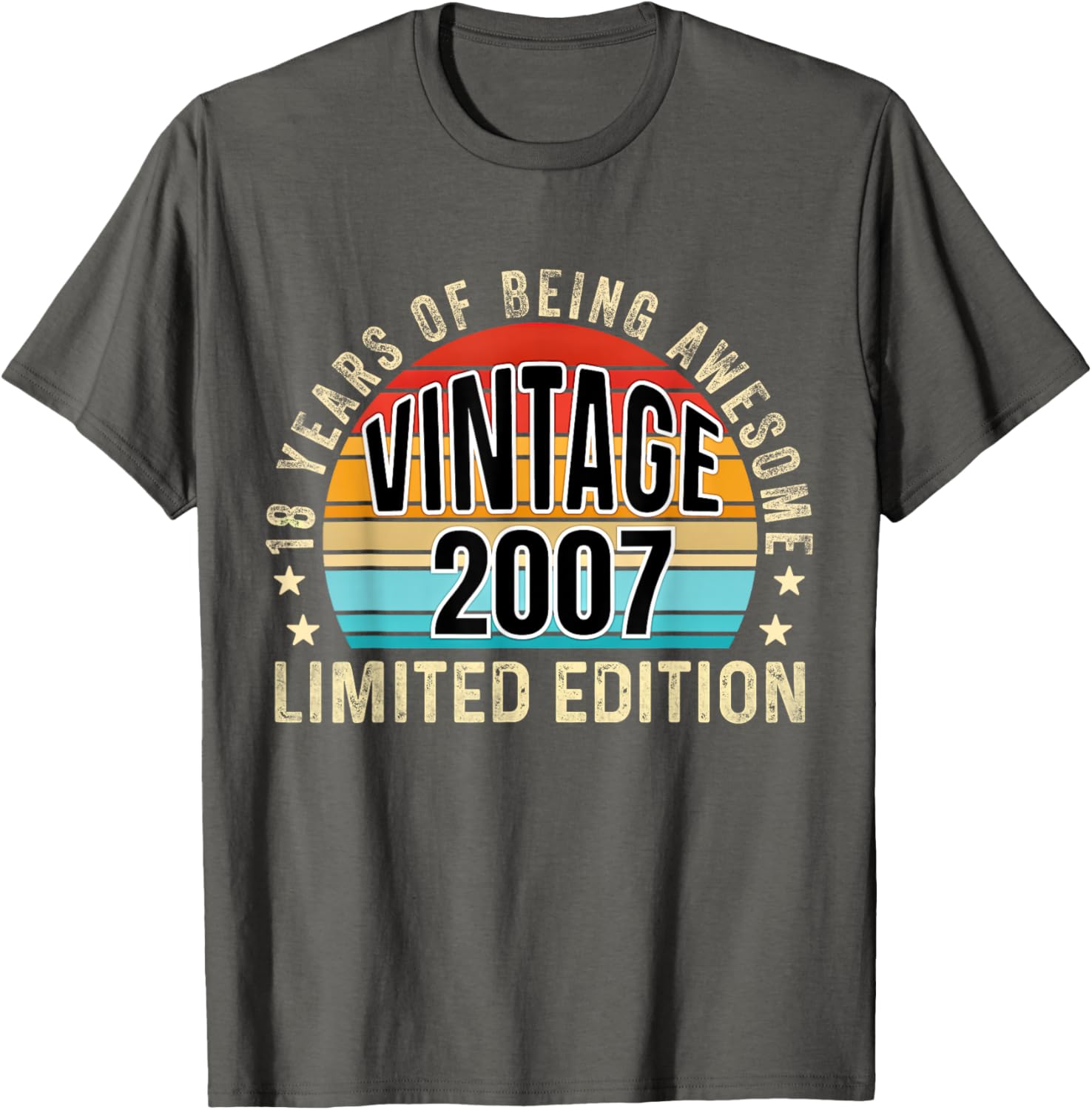 Vintage 2007 Limited Edition 18th Birthday T-Shirt for Celebrations - 2