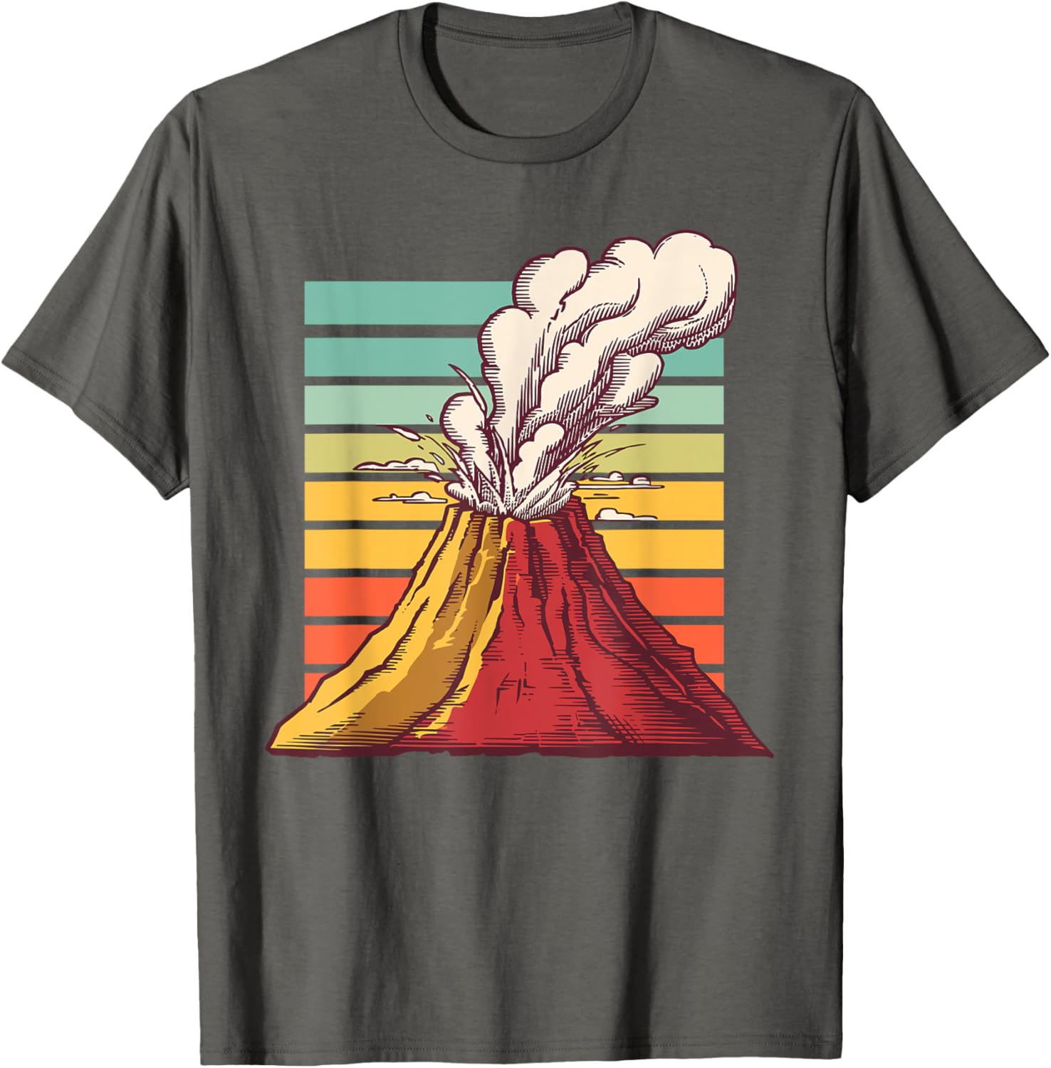 Cool Volcano Art T-Shirt for Men, Women, and Kids - Perfect for Geology Lovers - 4