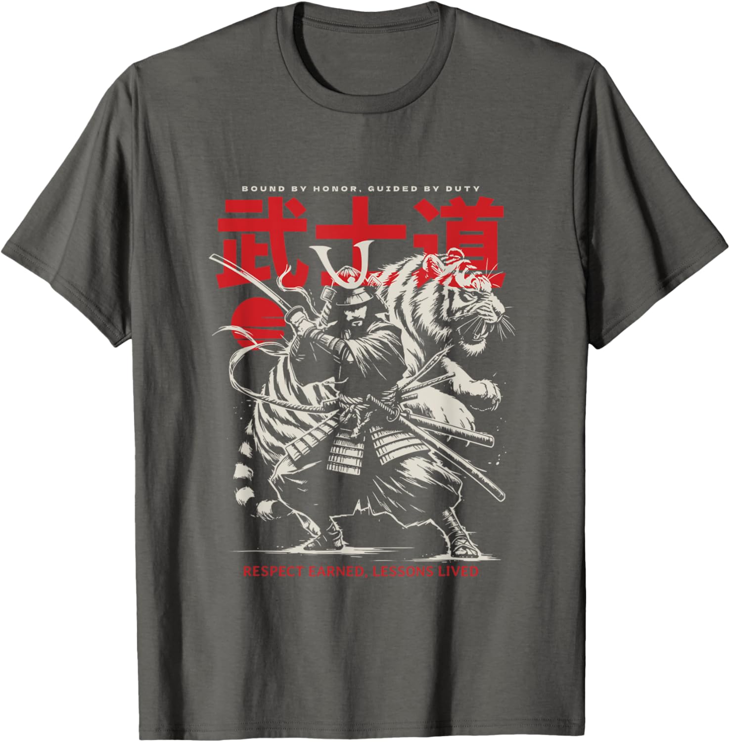 Samurai Tiger Bushido Oni Ronin Warrior T-Shirt for Unique Style - 10
