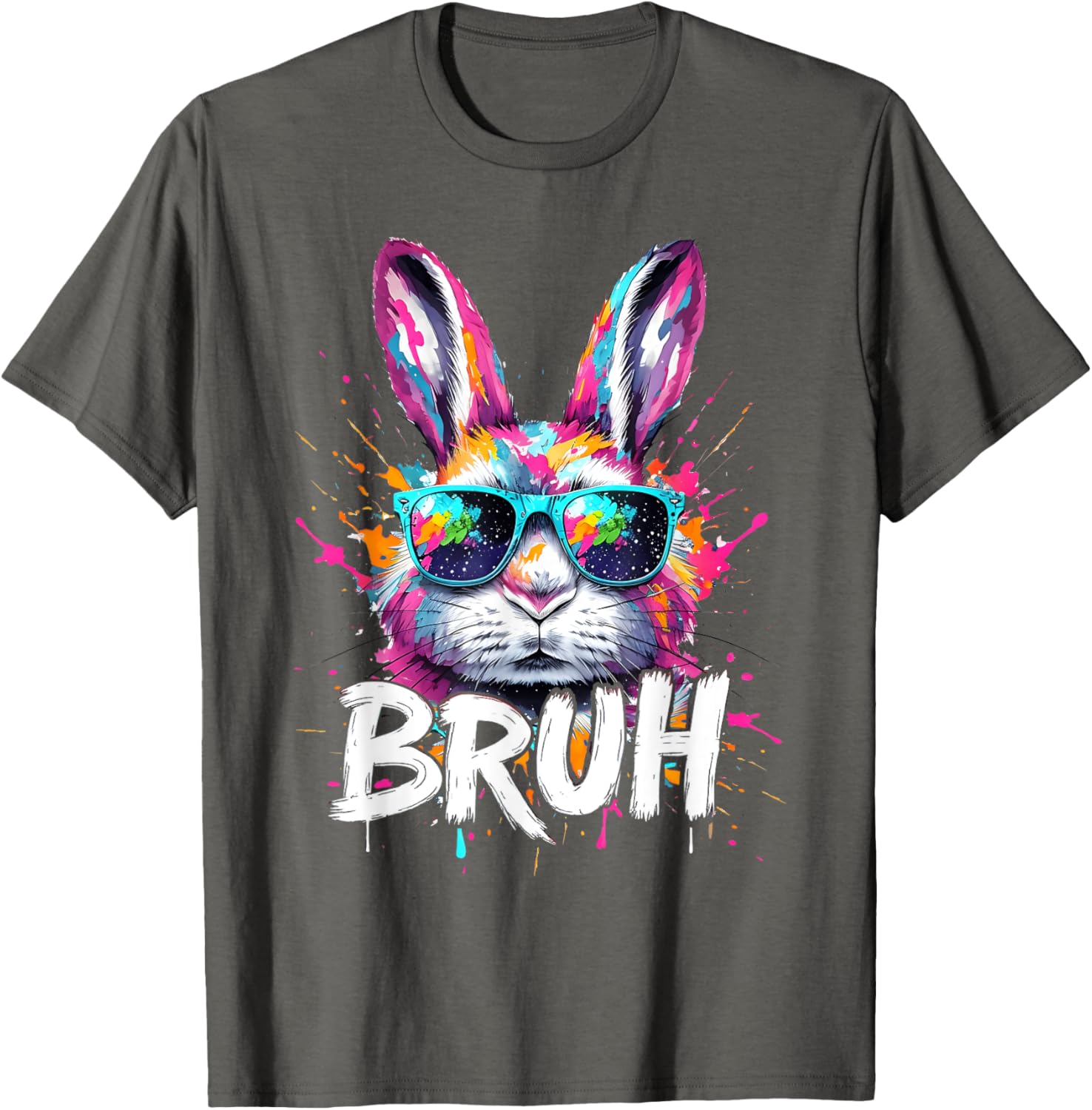 Funny Colorful Easter Bunny Eggs T-Shirt for Boys and Kids - 14