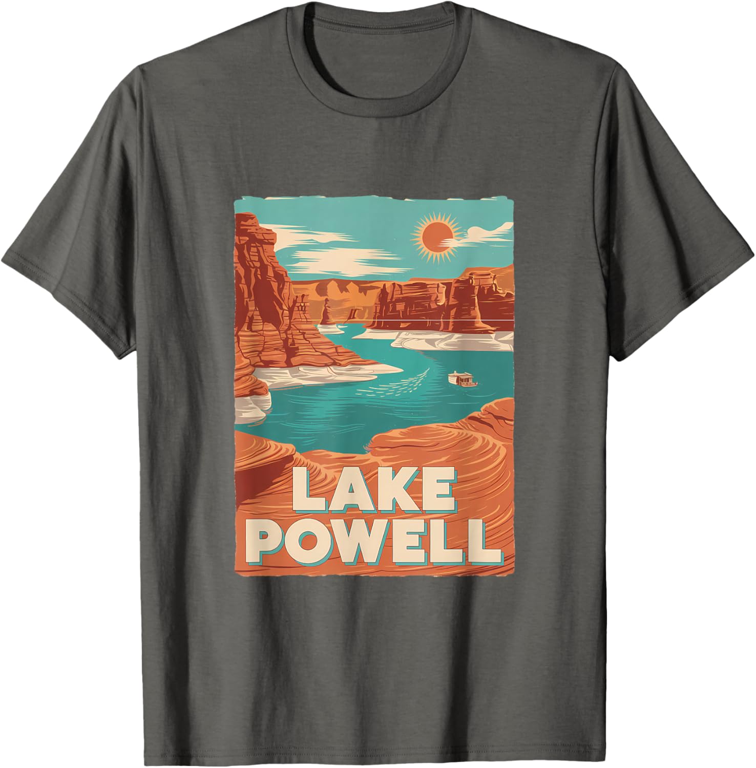 Lake Powell Vintage Canyon Sun Adventure T-Shirt for Outdoor Lovers - 3