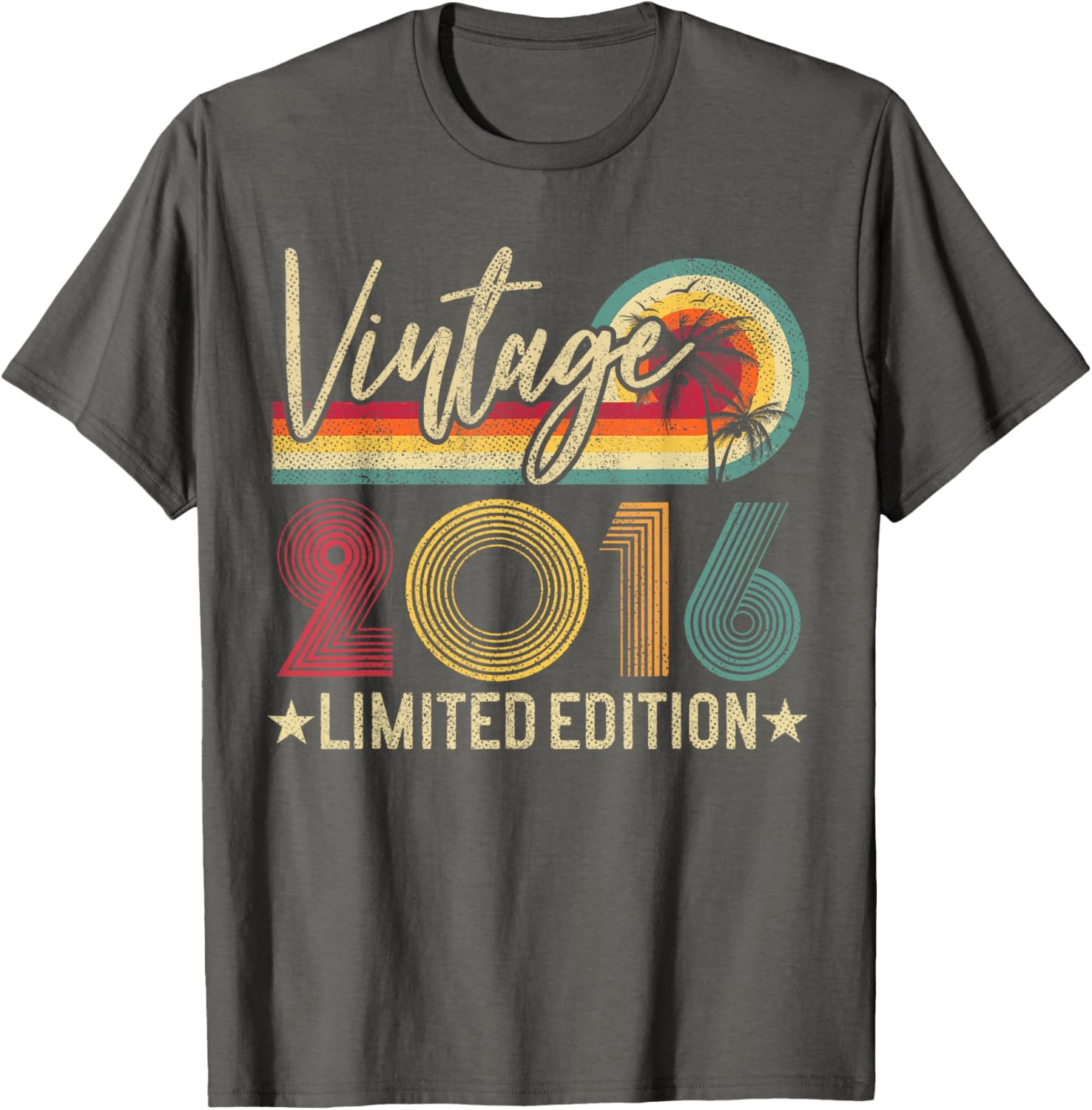 Limited Edition Vintage 2016 9th Birthday T-Shirt for Kids - 10