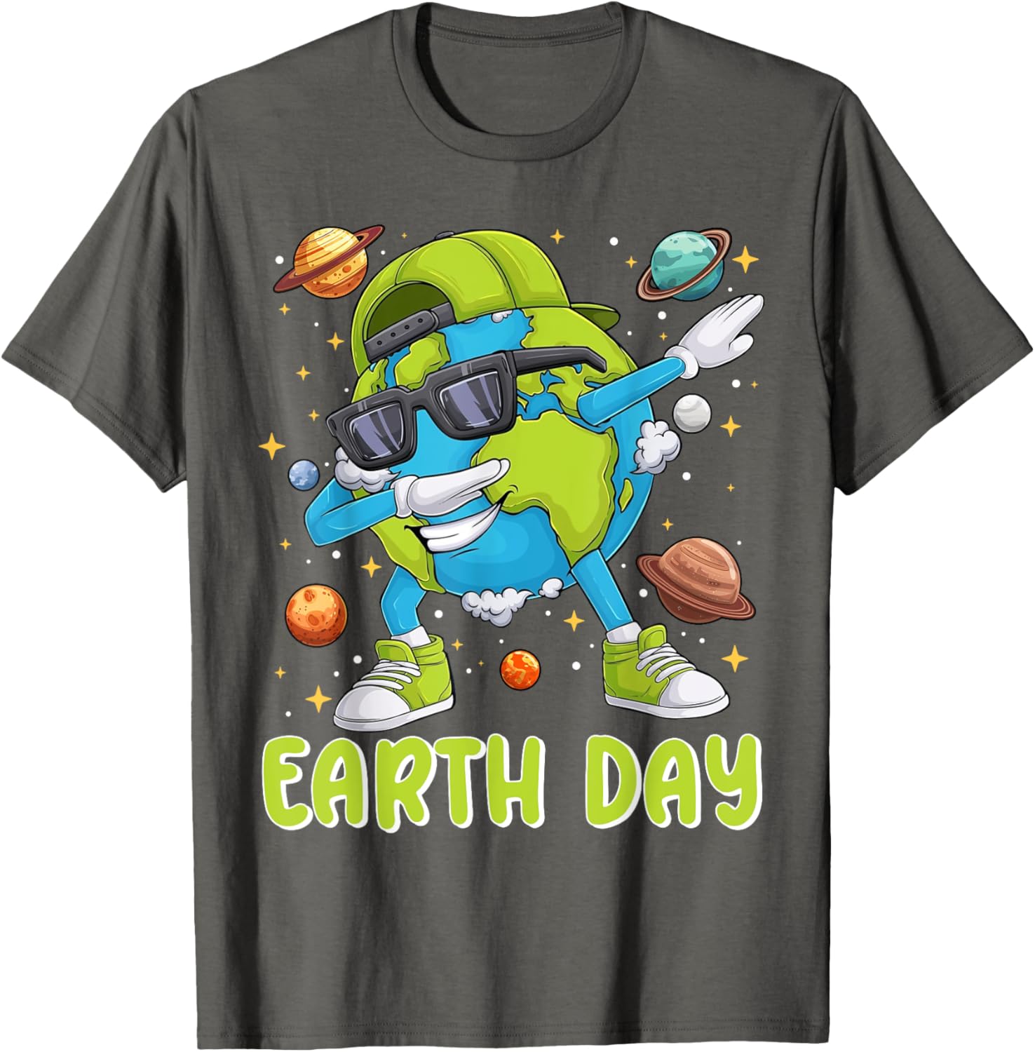 Cute Dabbing Earth Day 2025 T-Shirt for Kids and Toddlers - 12