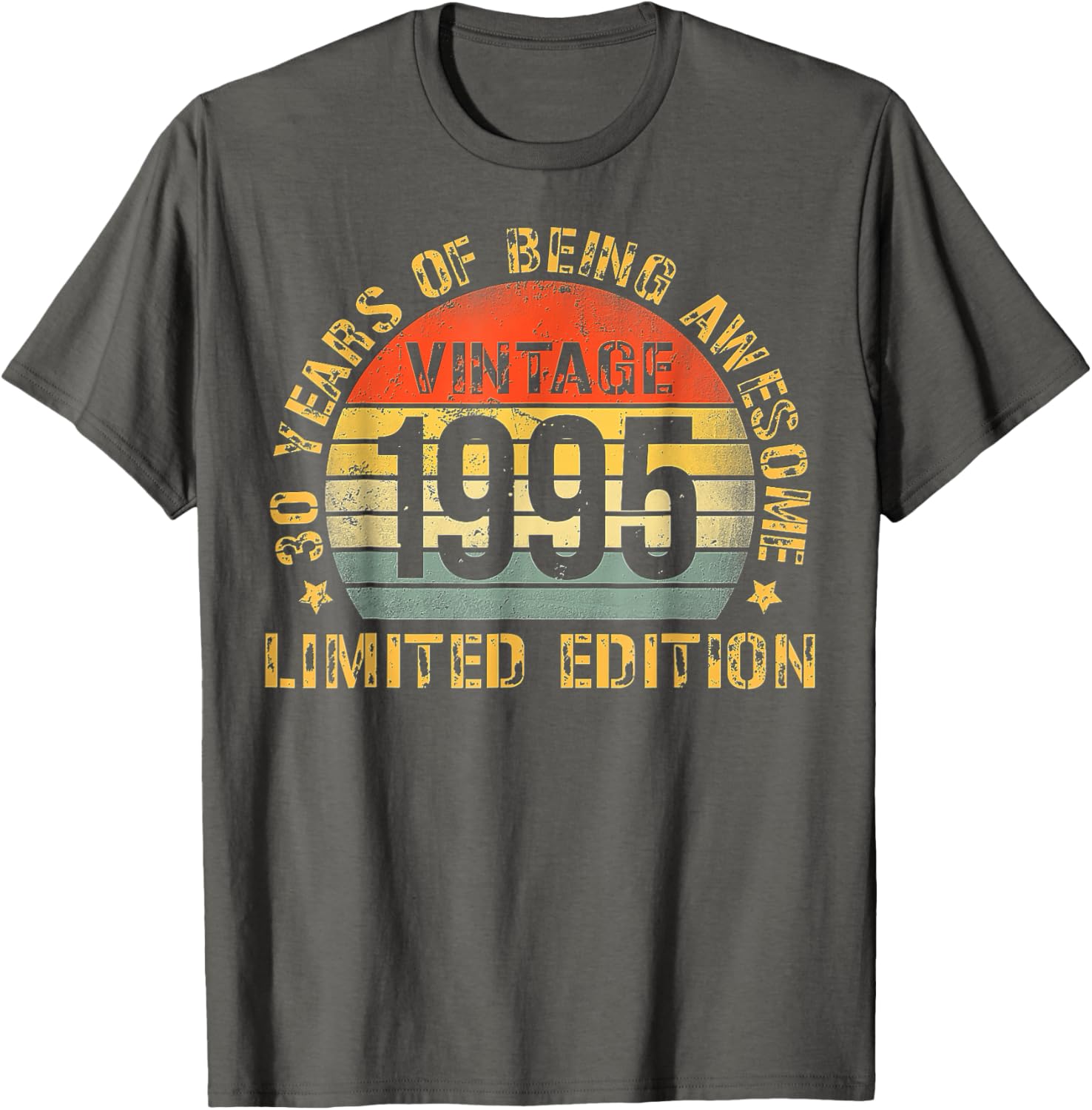 30th Birthday T-Shirt for Men Born in 1995 - Perfect Celebration Gift - 1