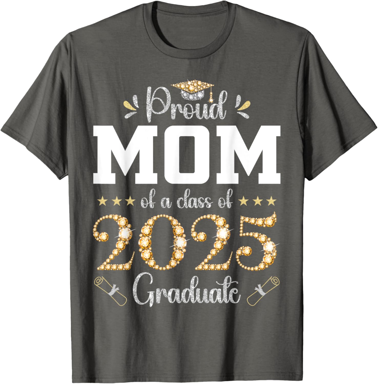 Proud Mom of a Class of 2025 Graduate T-Shirt for Celebrating Success - 3
