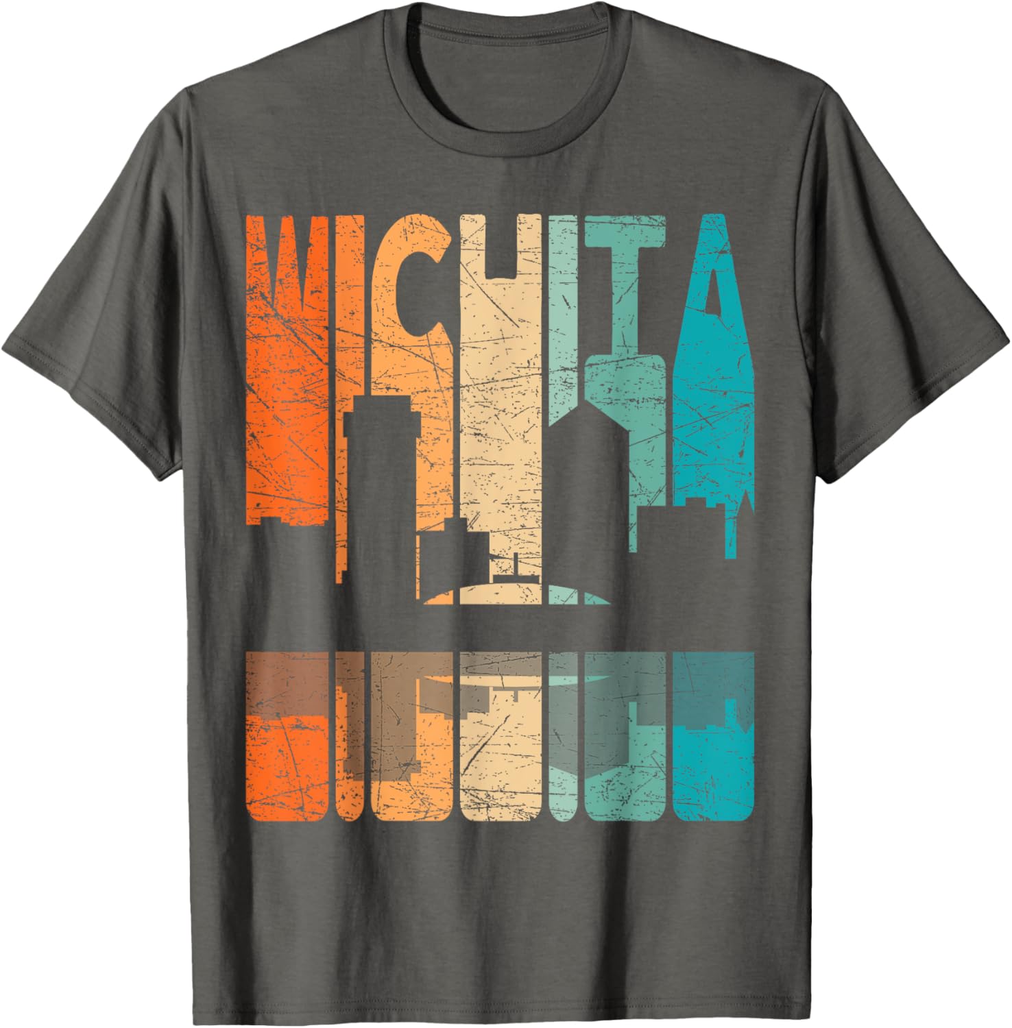 Wichita Vintage Retro T-Shirt Kansas Style for Comfortable Casual Wear - 7
