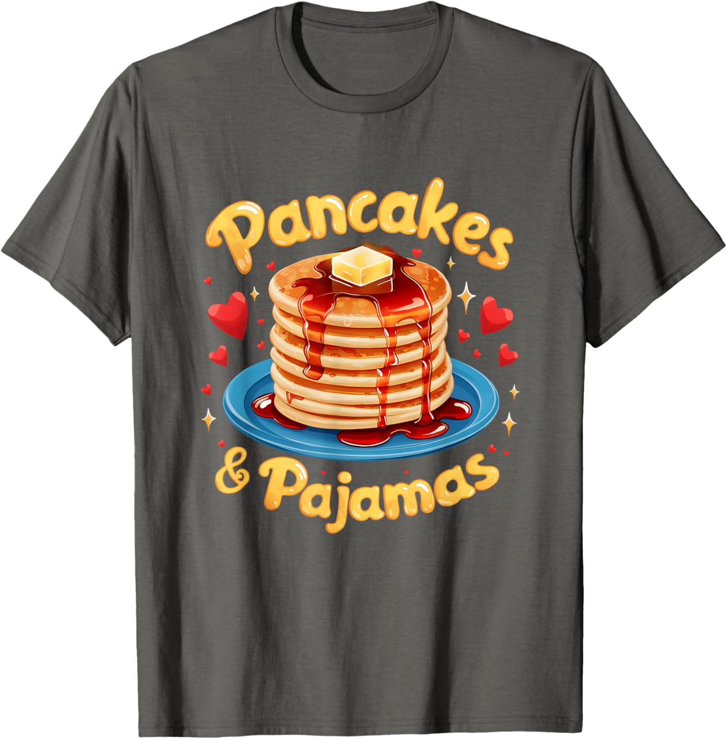 Adorable Pancakes And Pajamas Breakfast Fun Friends T-Shirt for Foodies - 8