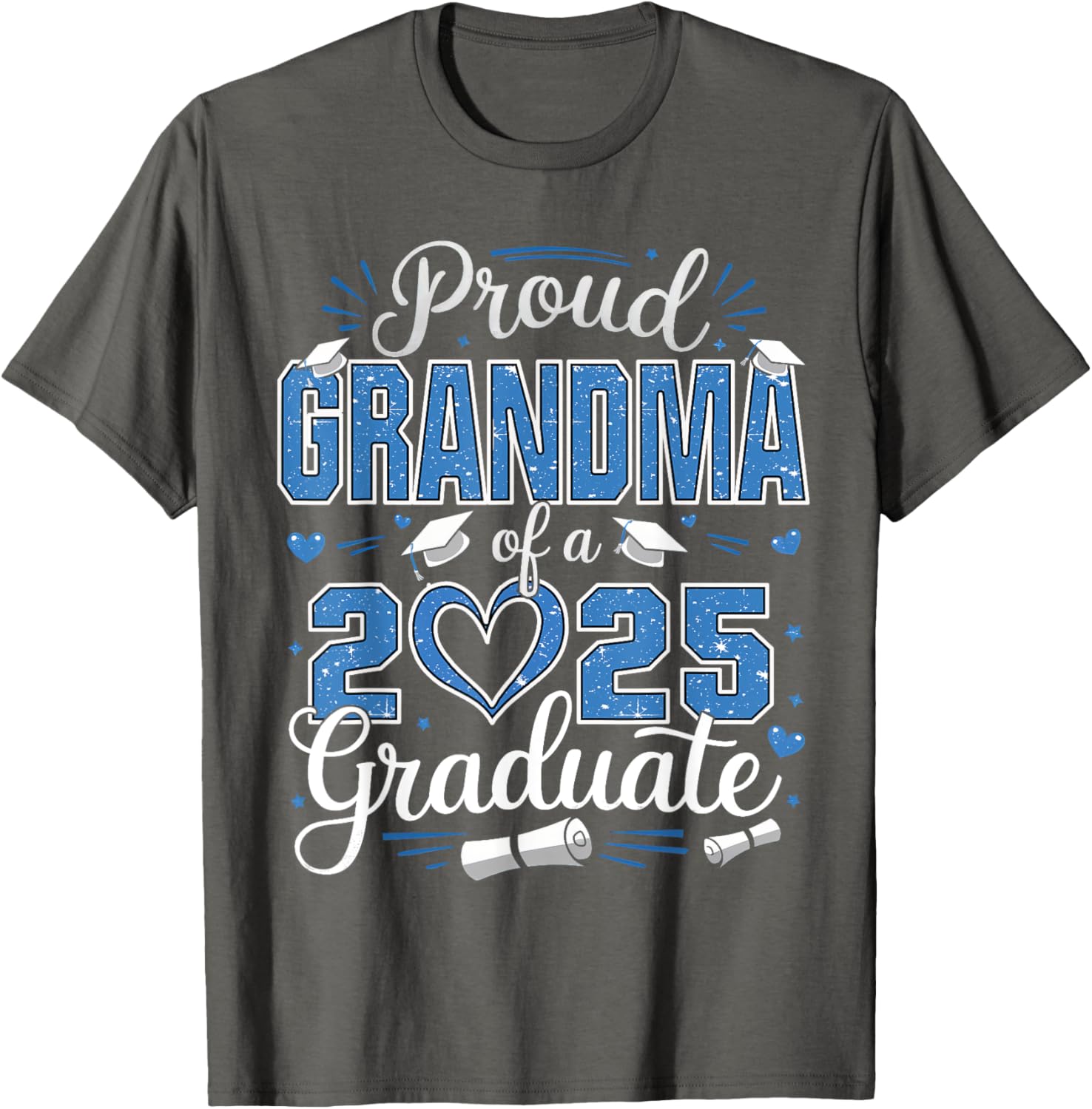 Proud Grandma Of A Class Of 2025 Graduate Senior T-Shirt for Women - 11
