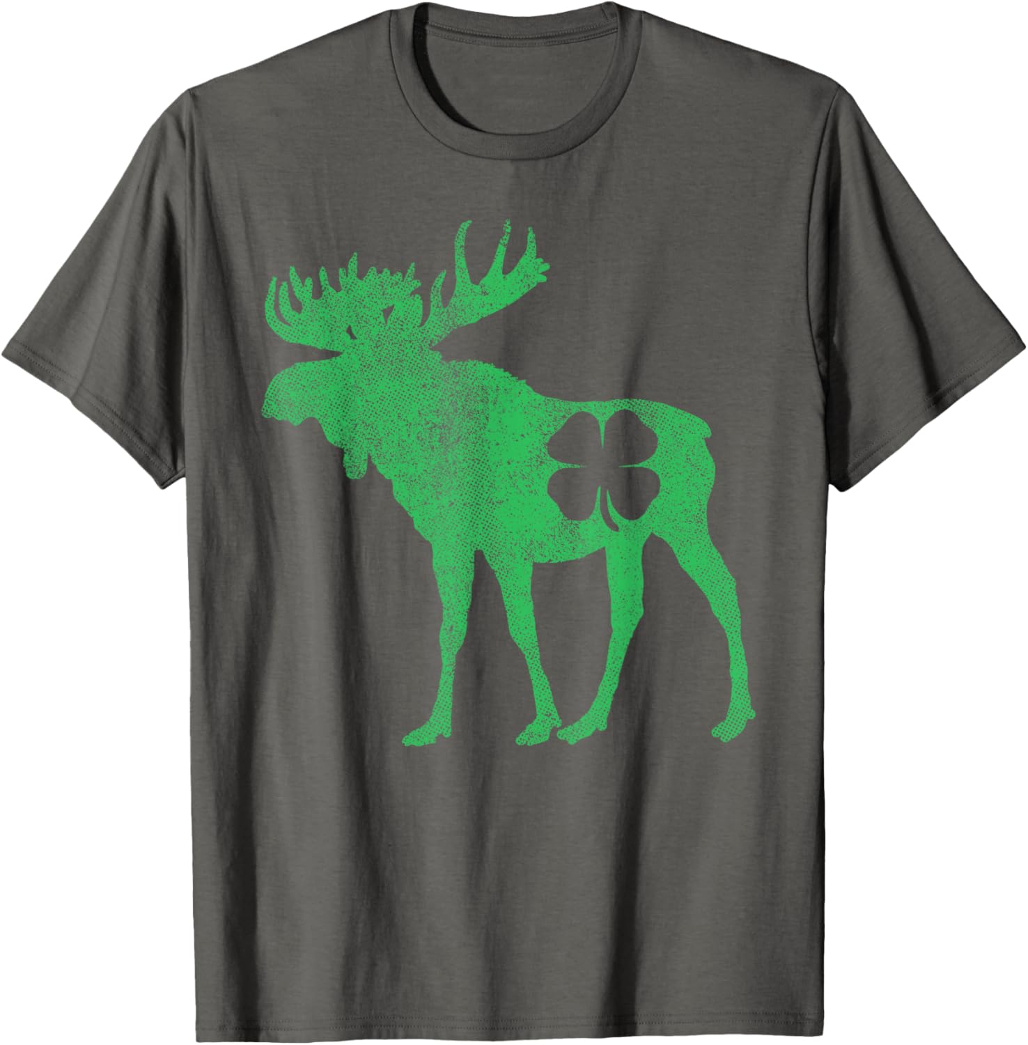 Funny Moose Shamrock St Patricks Day T-Shirt for Irish Celebration - 20