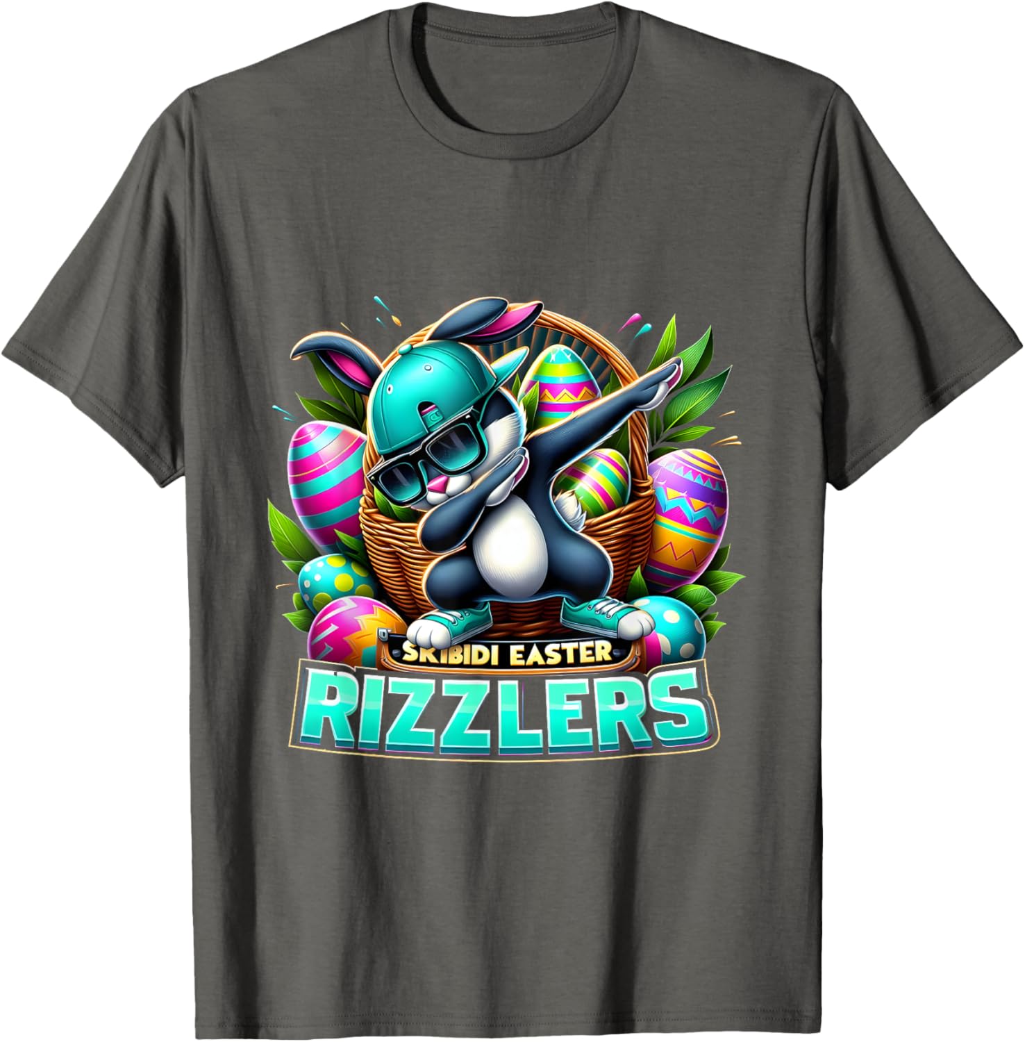 Funny Easter T-Shirt for Men Rizzler Skibidi Humor Apparel - 25