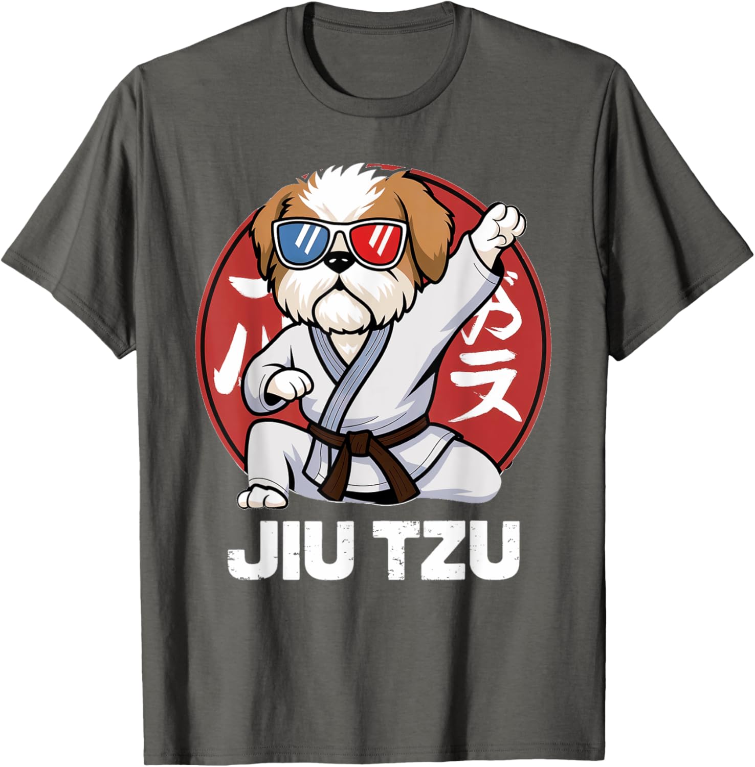 Cute Shih Tzu Jitsu T-Shirt - Funny Kawaii Anime Jiu Jitsu Love Tee - 20