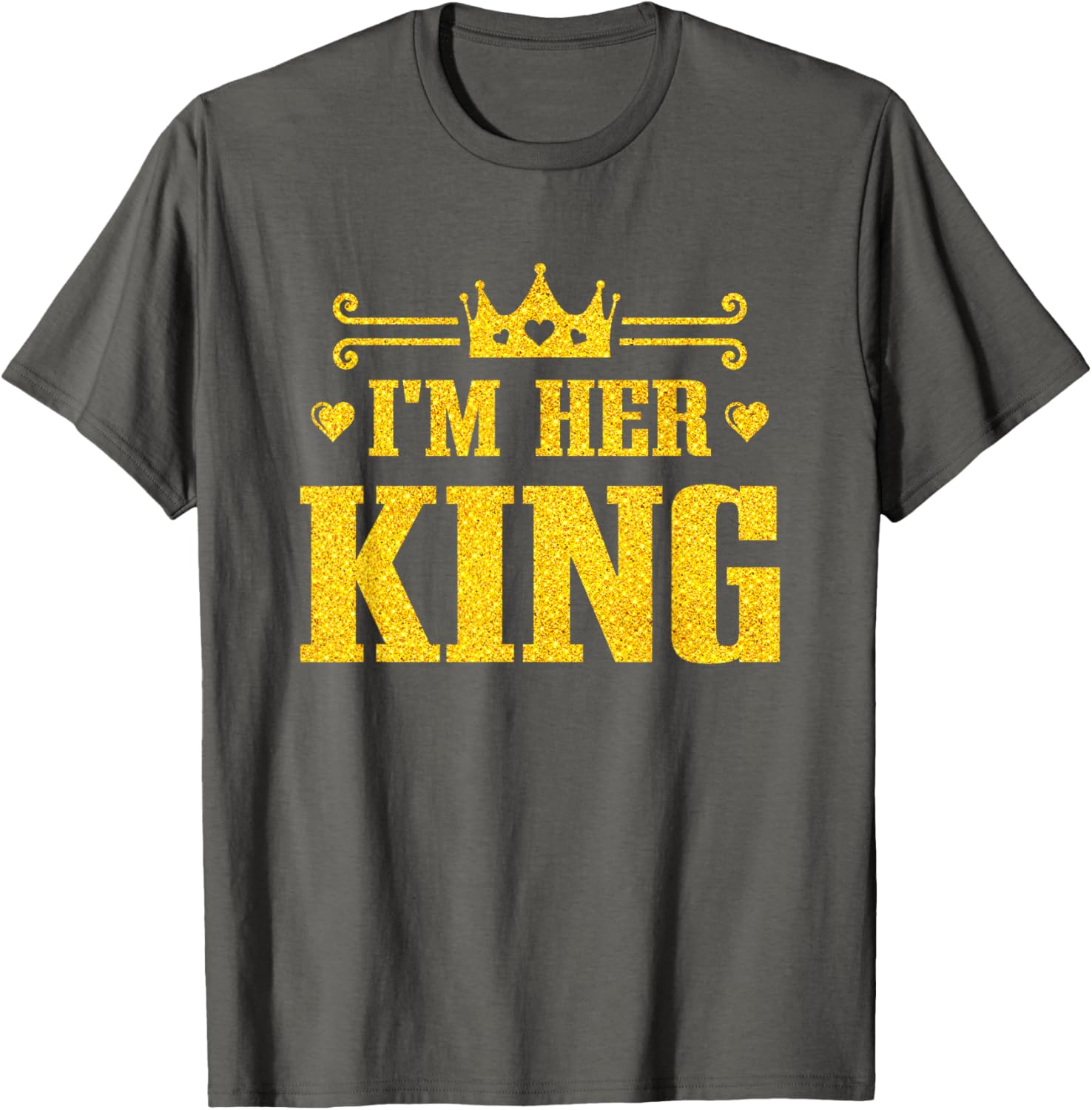 His Queen Her King Couples T-Shirt for Valentine's Day and Anniversaries - 3