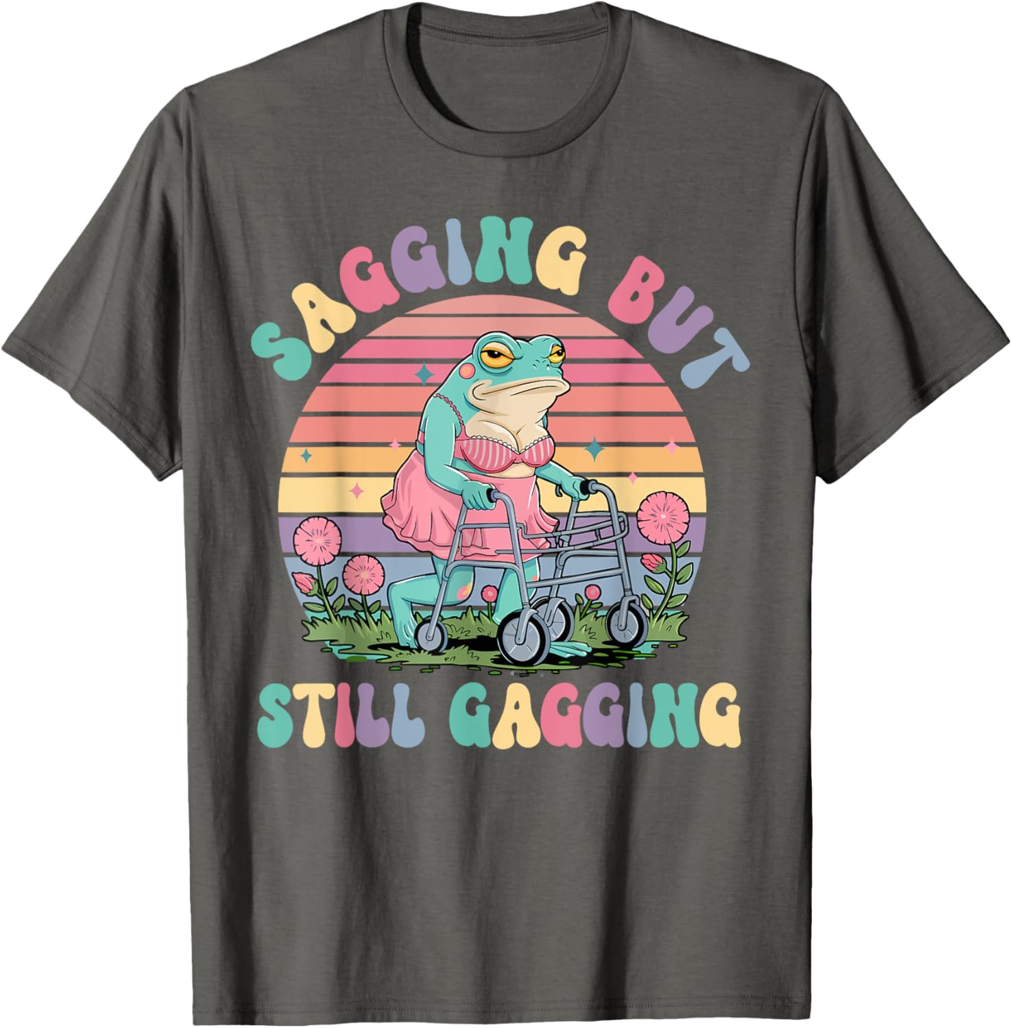 Funny Sagging Frog Meme T-Shirt for Adults - Embarrassing Gift Idea - 26