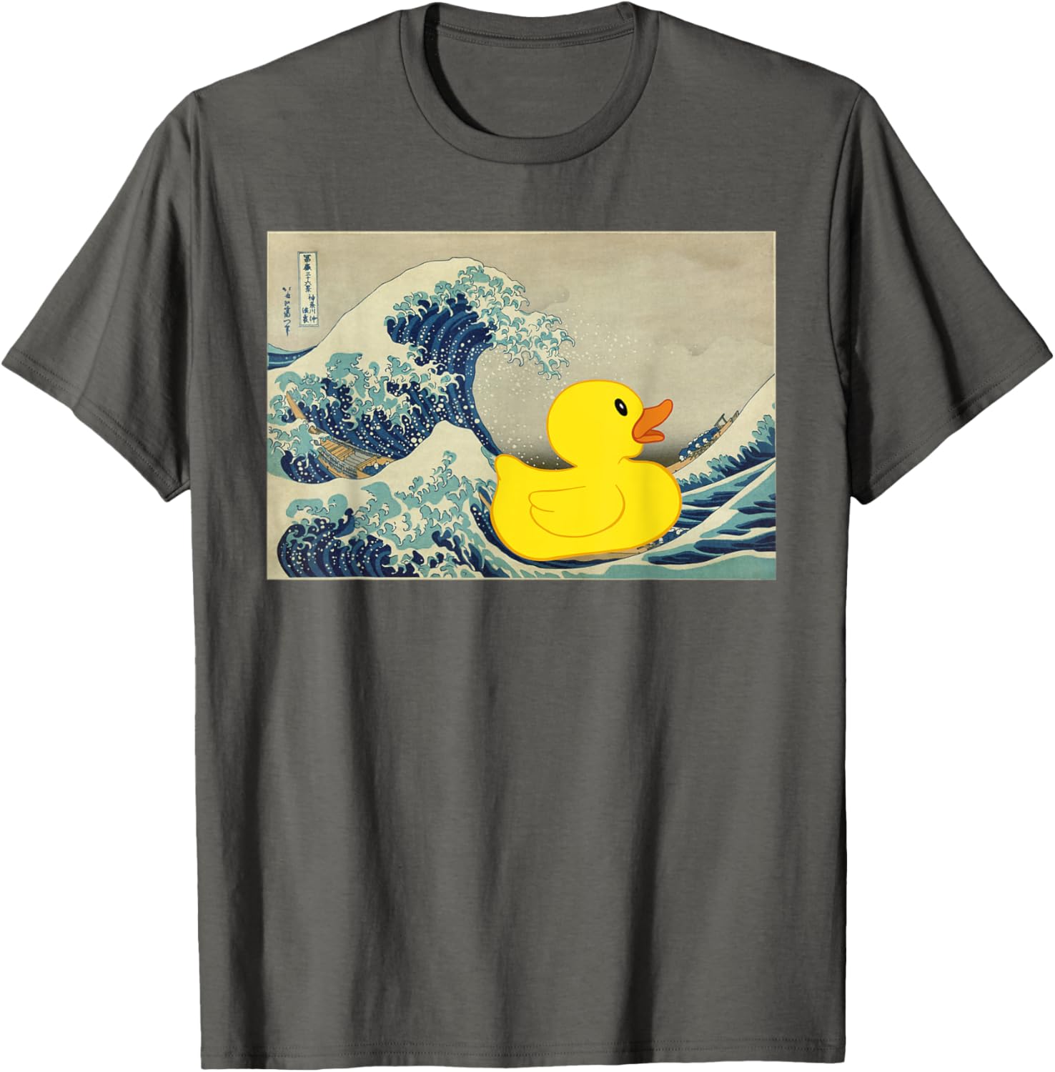 Rubber Duck on Great Wave T-Shirt – Fun and Unique Beachwear Style - 21