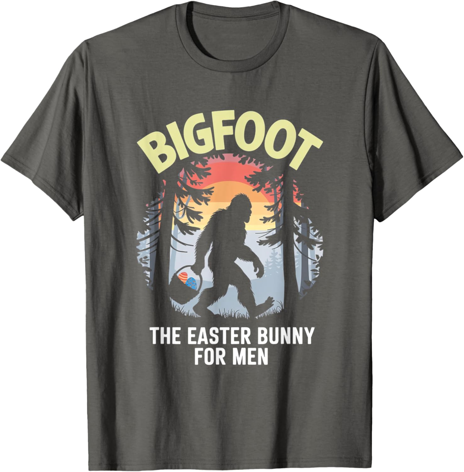 Bigfoot Easter Bunny T-Shirt for Men Fun Apparel Gift Idea - 14