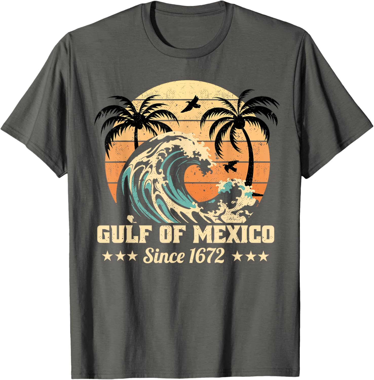 Vintage Gulf of Mexico T-Shirt Since 1672 Stylish and Unique Apparel - 15