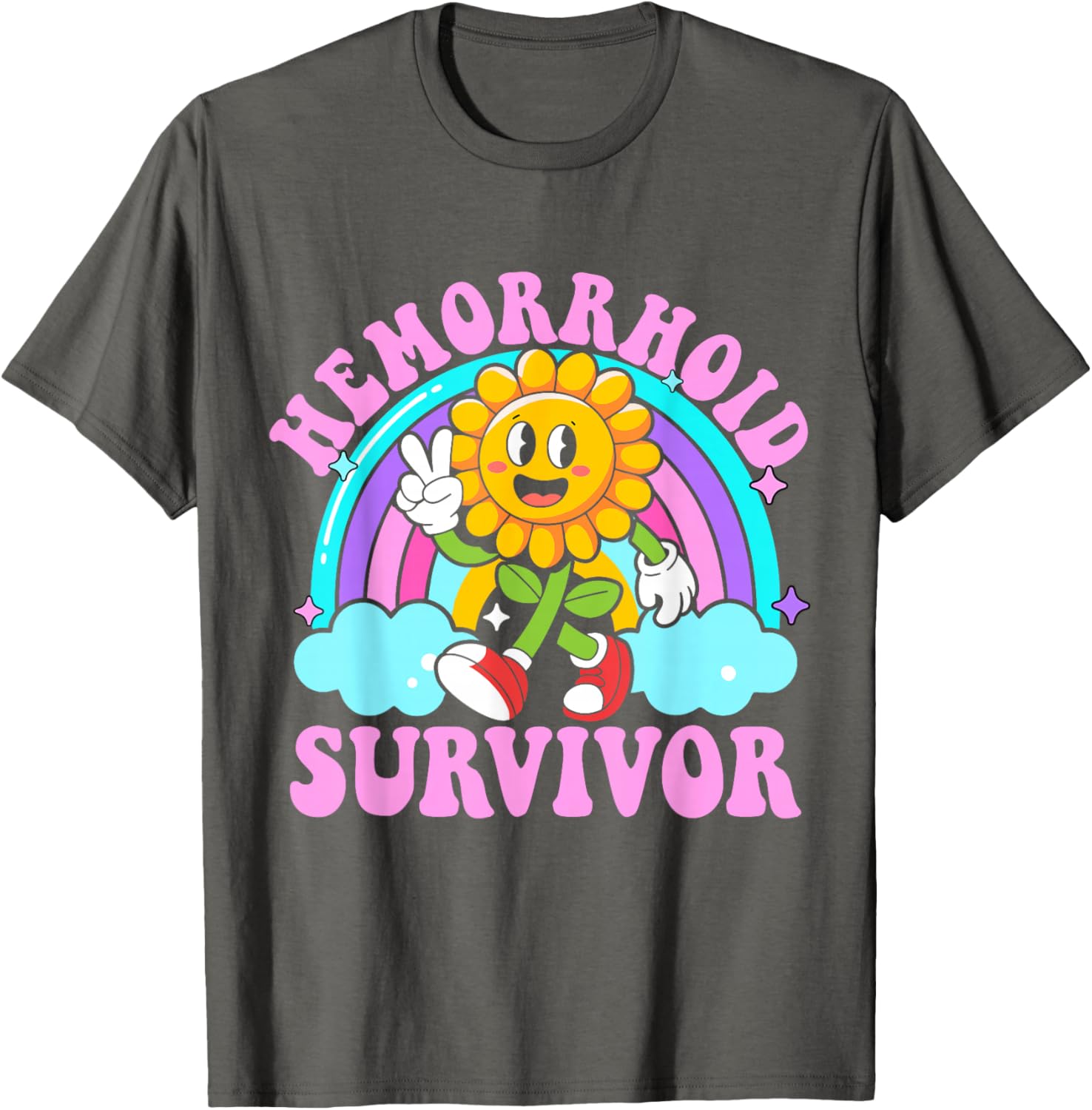 Funny Hemorrhoid Survivor Y2K Meme T-Shirt - Sarcastic Humor Apparel - 12