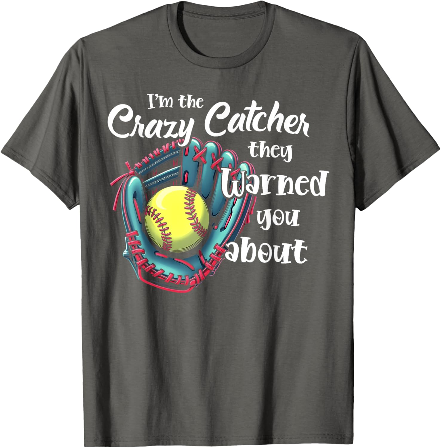 Funny Softball Glove T-Shirt for Girls Game Day Sports Apparel - 10