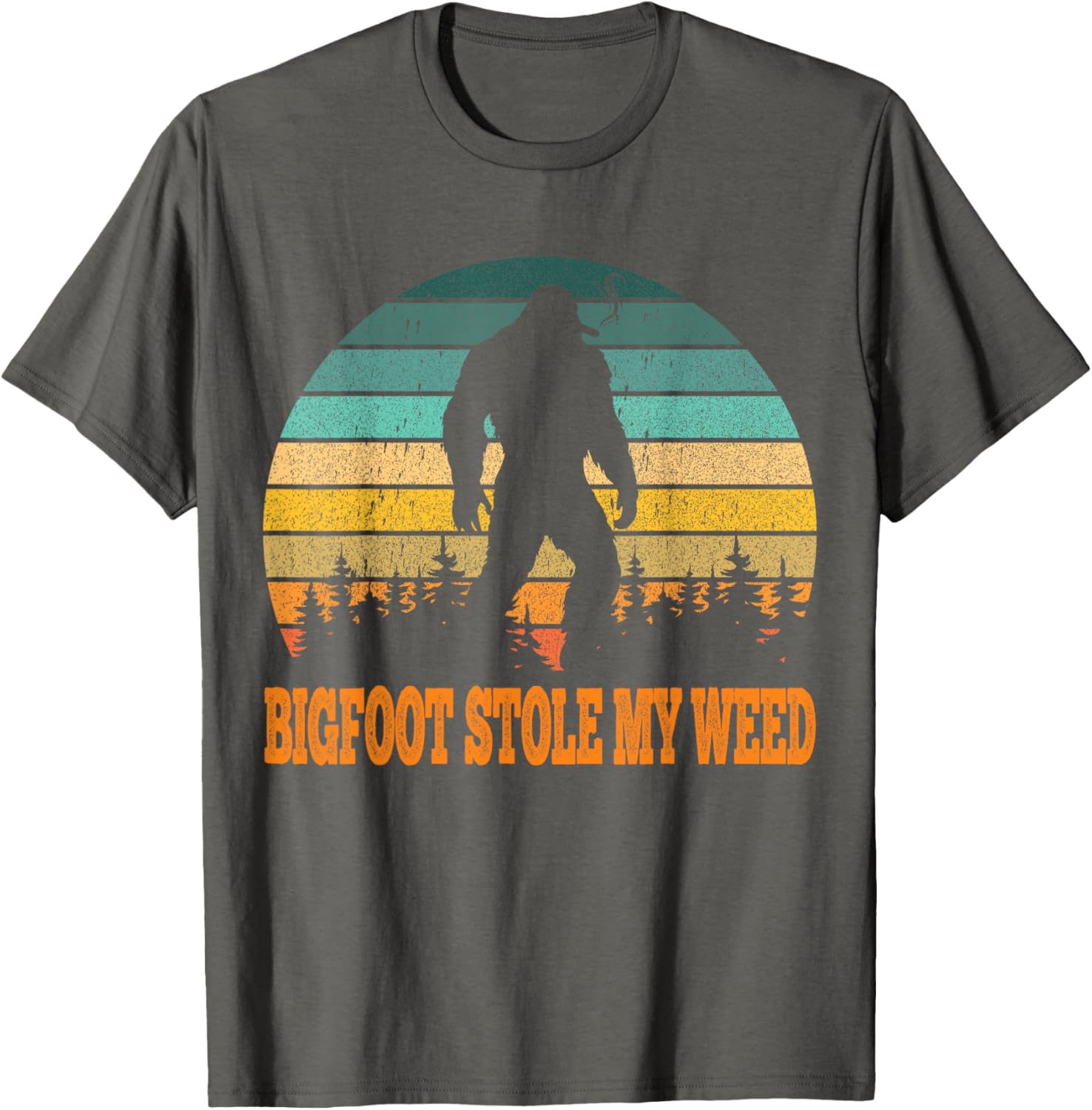 Vintage Bigfoot Stole My Weed Funny T-Shirt for Men - Perfect Gift Idea - 7