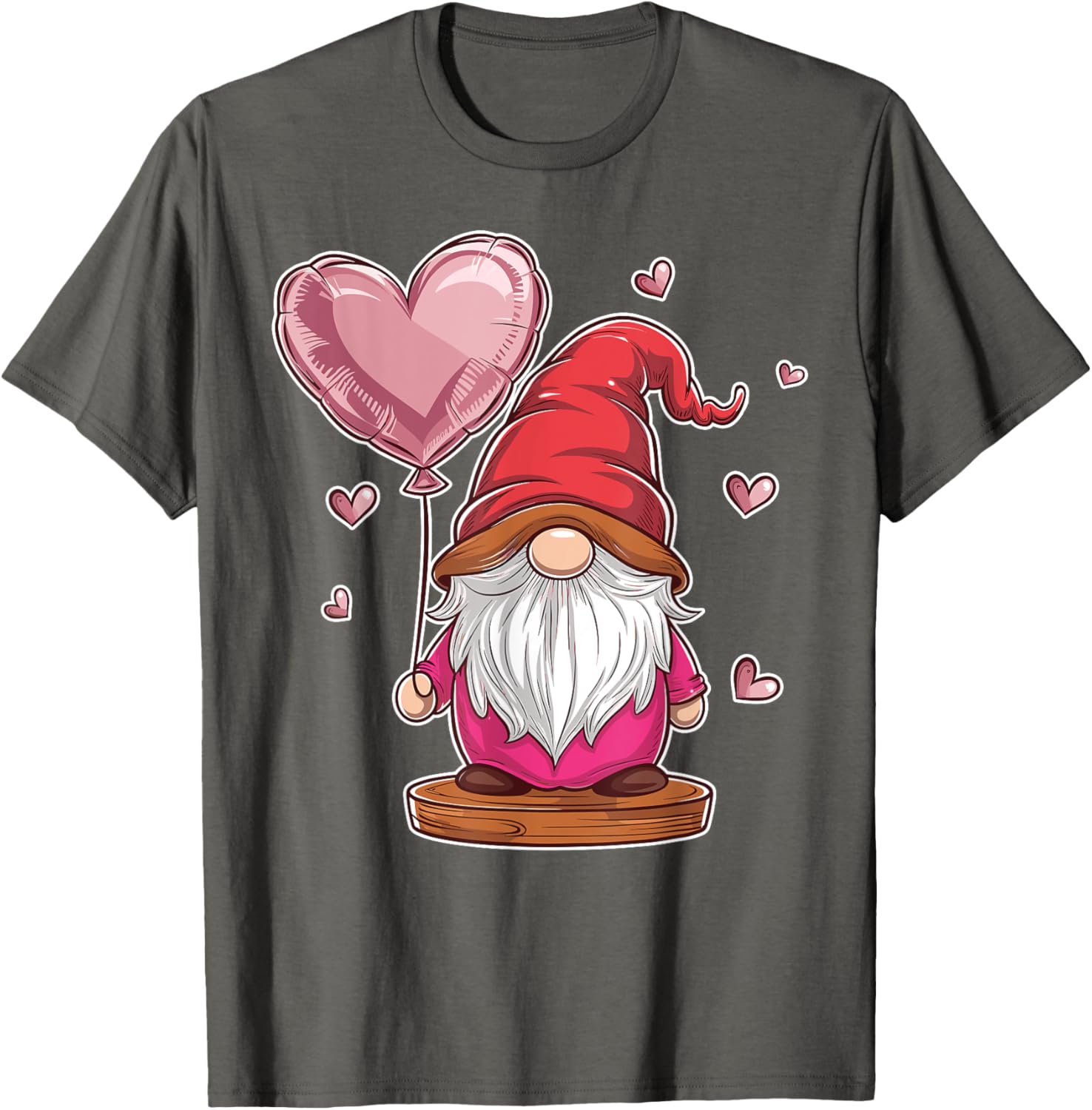 Gnome Valentine's Day Love Heart Kids T-Shirt for Fun and Style - 3