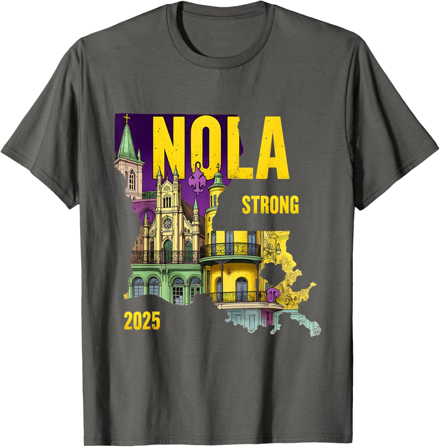 New Orleans Traveling Lovers Costume T-Shirt We Stand NOLA Strong - 1