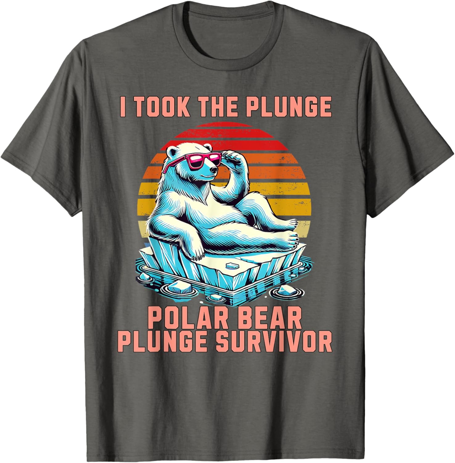 Polar Bear Plunge Survivor 2025 Fun Winter Adventure T-Shirt for Adventurers - 4