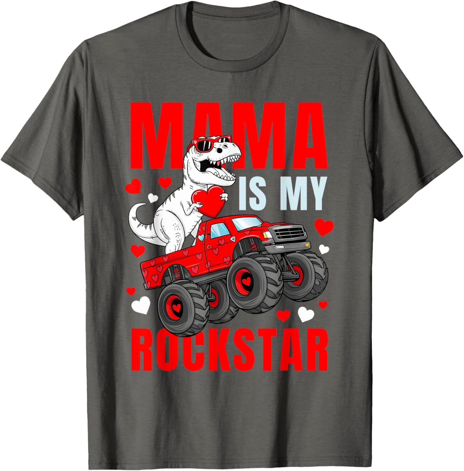 Mama Is My Rockstar Dinosaur T-Shirt Cute Love Mom Apparel - 20