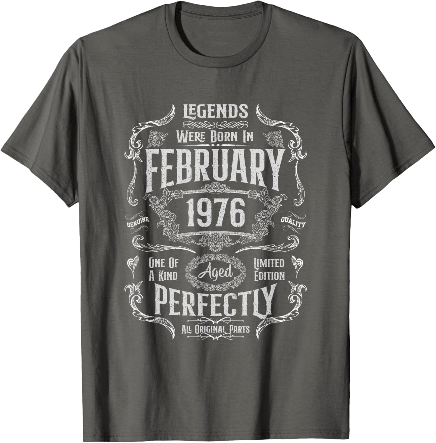 Vintage 49th Birthday T-Shirt for Legends Born in February 1976 - 10