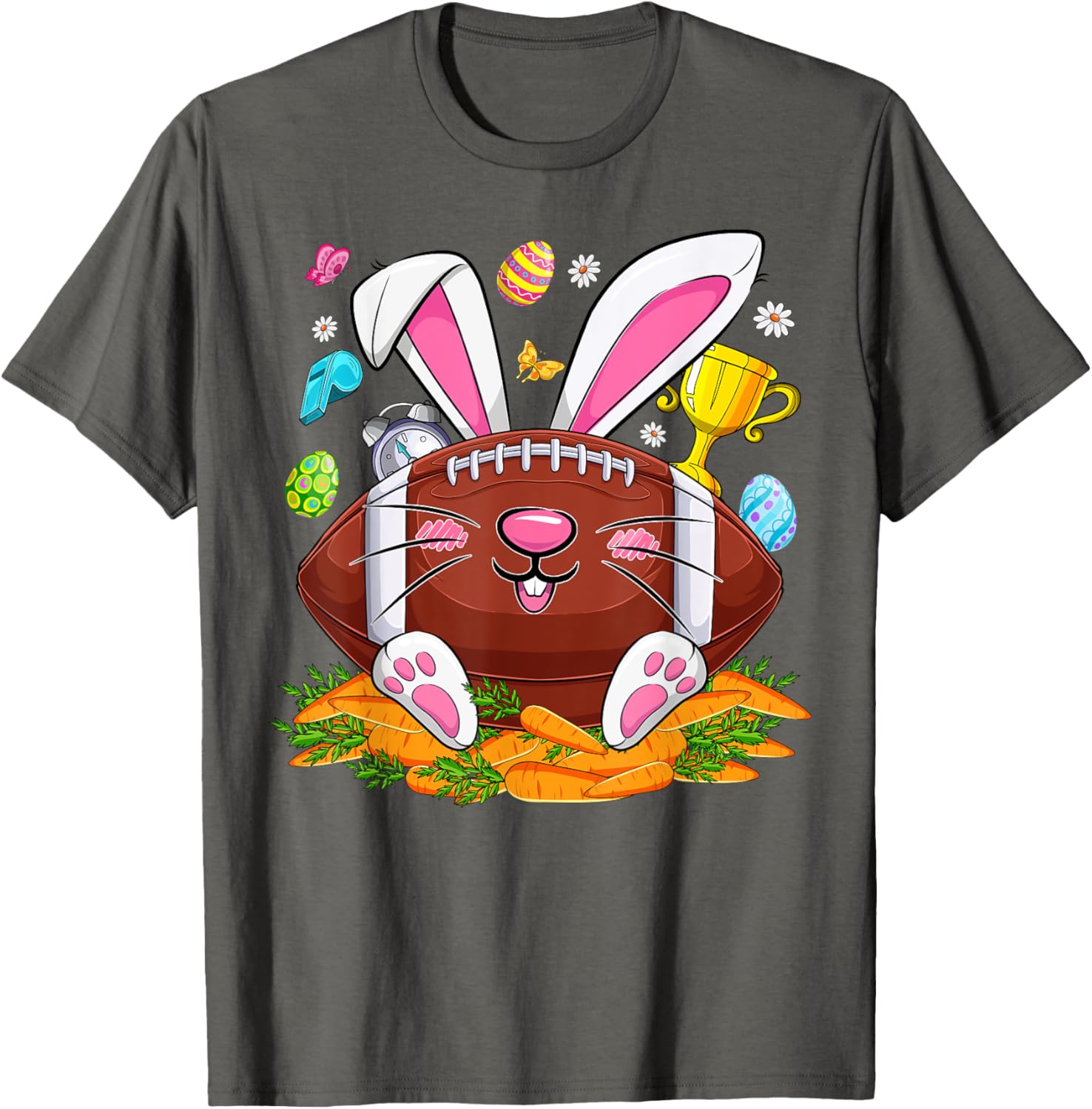 Funny Bunny Face Eggs T-Shirt for Men and Boys - Happy Easter Day Apparel - 8