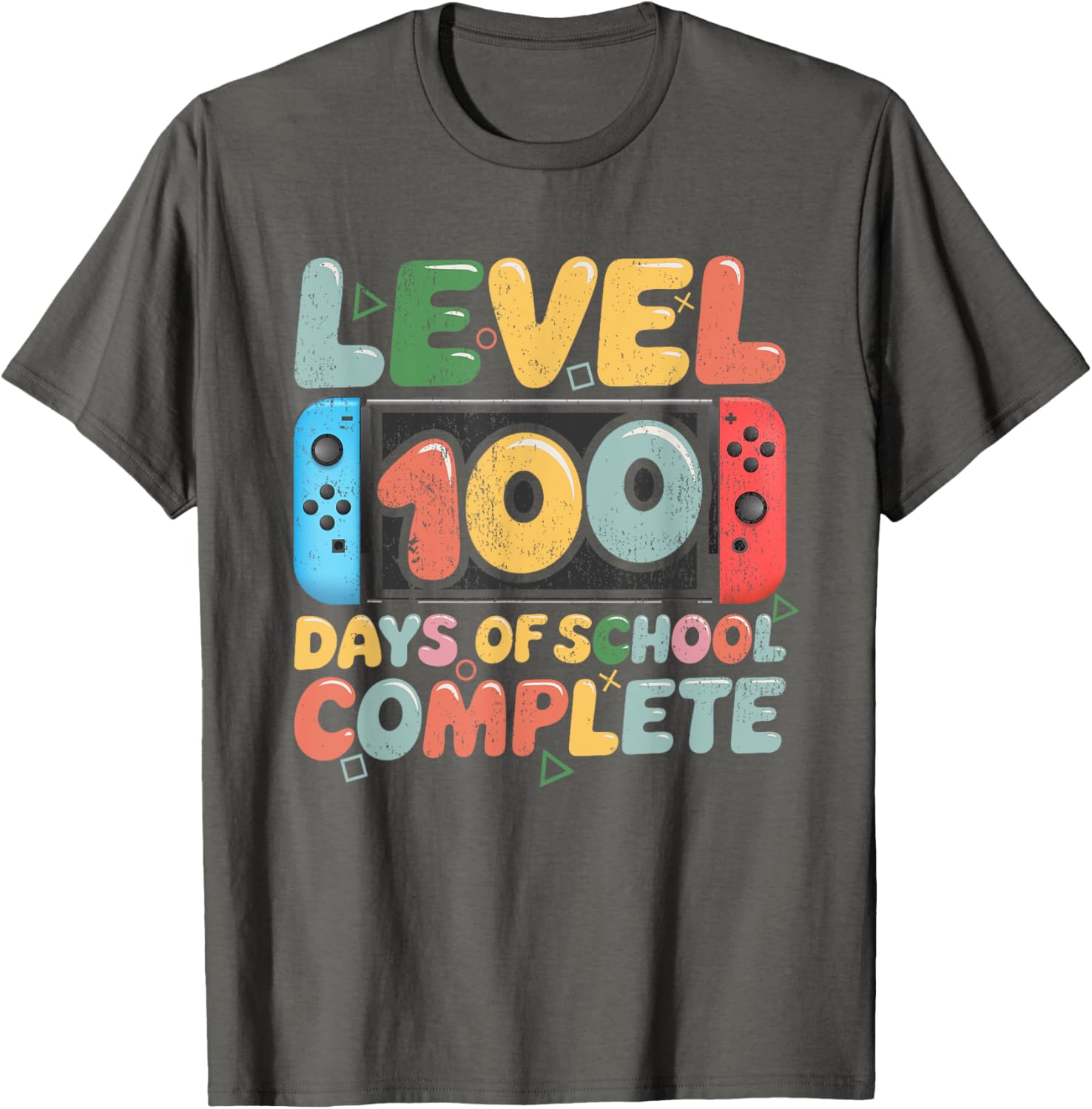 Level 100 Days of School Complete Video Game Kids T-Shirt for Fun Learning - 14