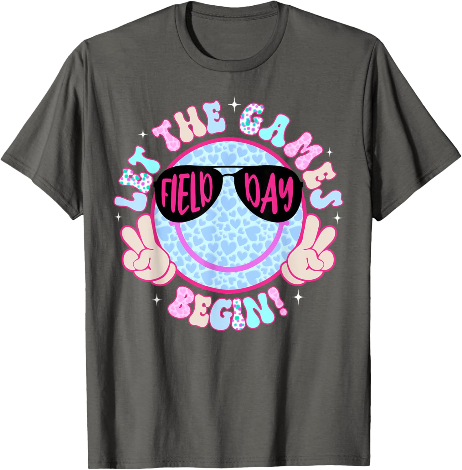 Field Day 2025 Smile Face T-Shirt for Men, Women, and Kids - Fun Apparel - 10