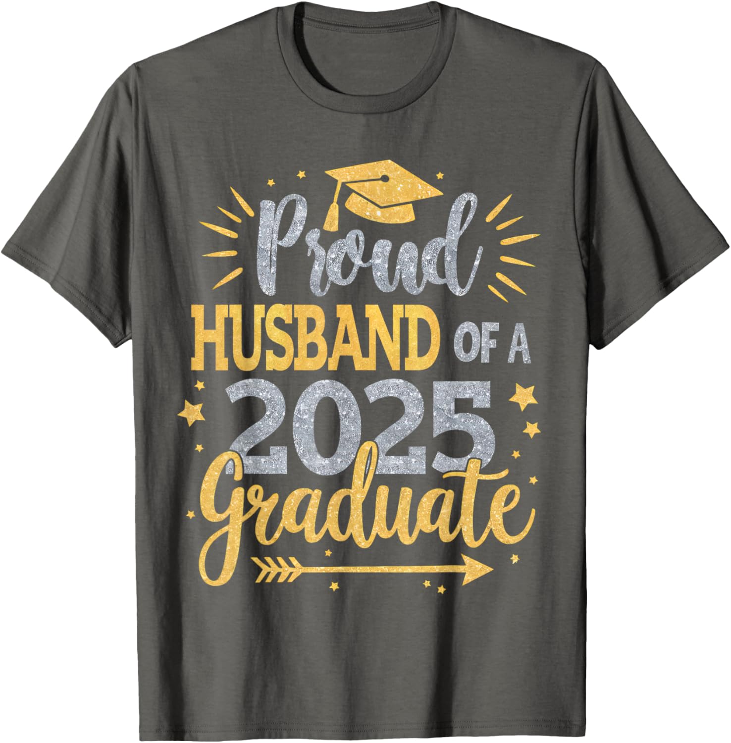 Proud Husband of a Class of 2025 Graduate T-Shirt for Seniors - 7