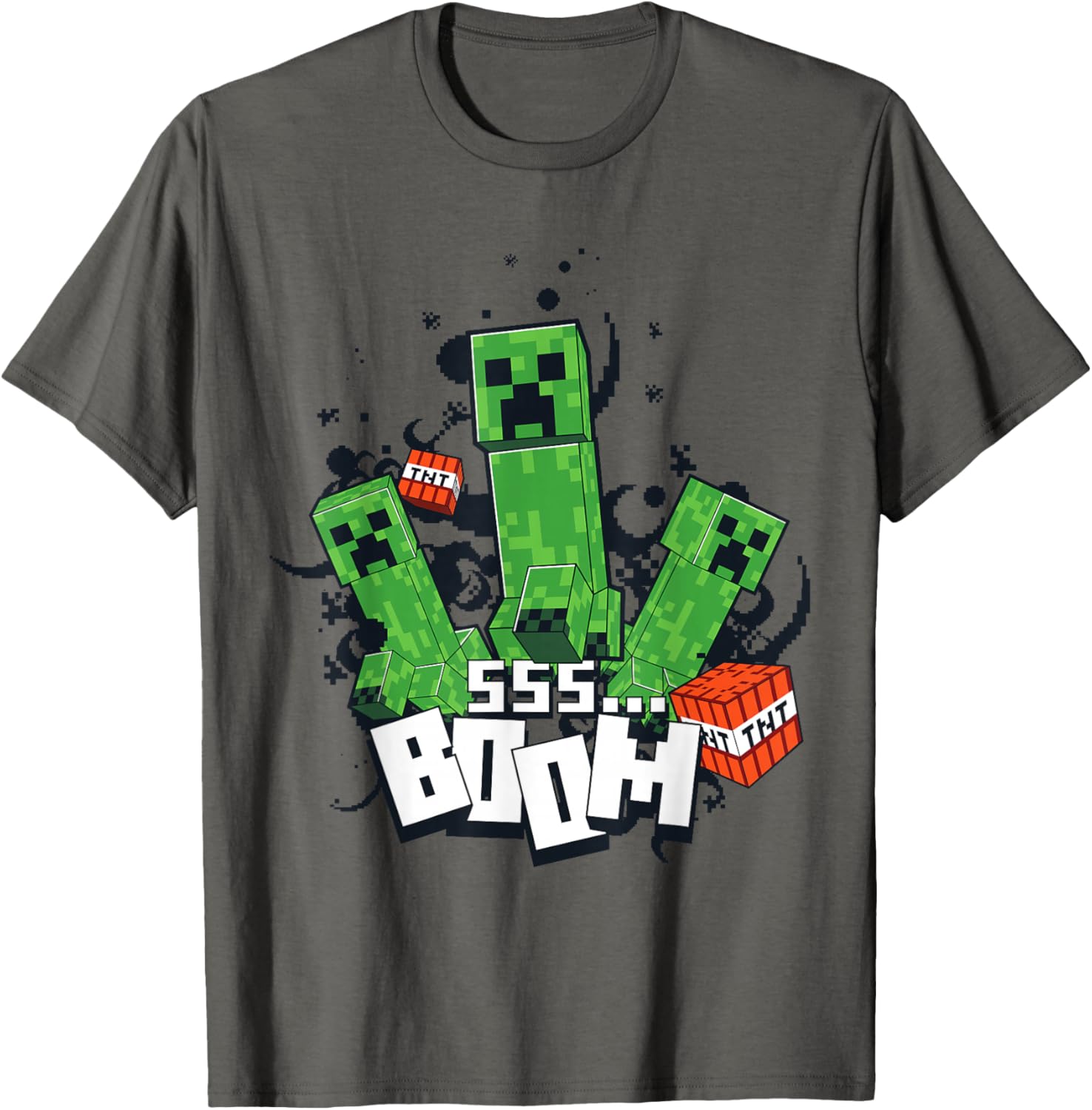 Minecraft Creeper Explosion Boom T-Shirt Fun Gamer Apparel for Everyone - 13