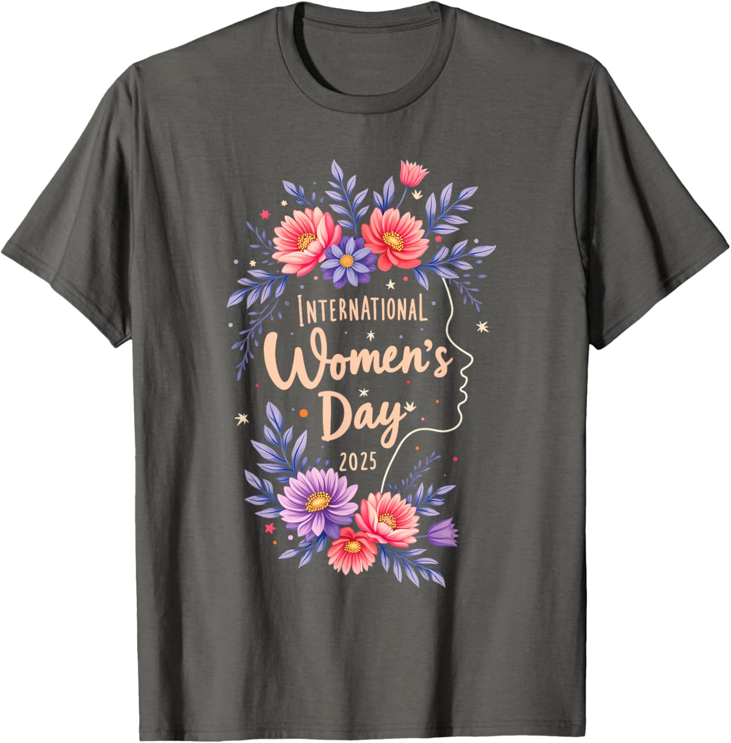 Floral Women's Day T-Shirt 2025 Celebrate International Women's Day 8 March - 5
