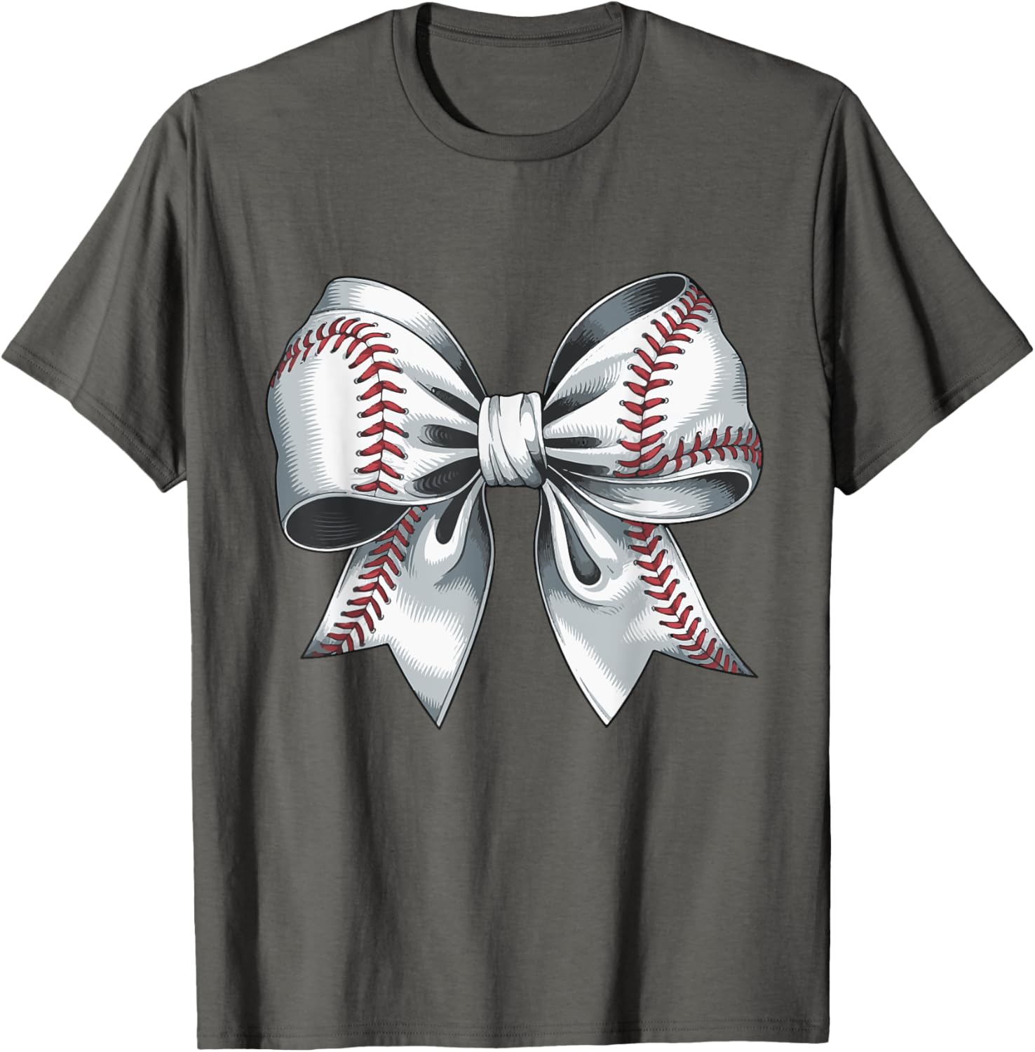 Cute Baseball Bow T-Shirt for Moms - Perfect Gift for Baseball Moms - 19