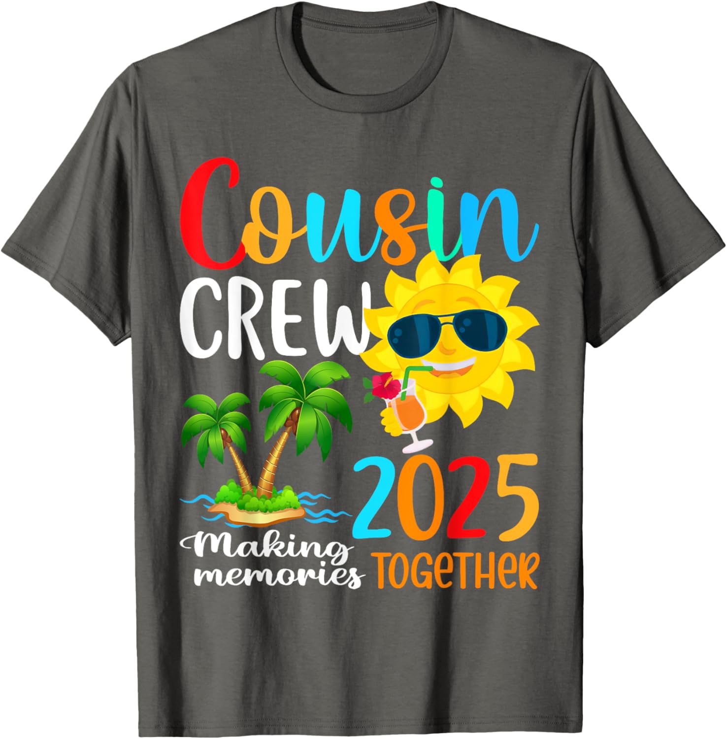 Cousin Crew 2025 Summer Beach Family Matching T-Shirt for Fun Vacations - 21
