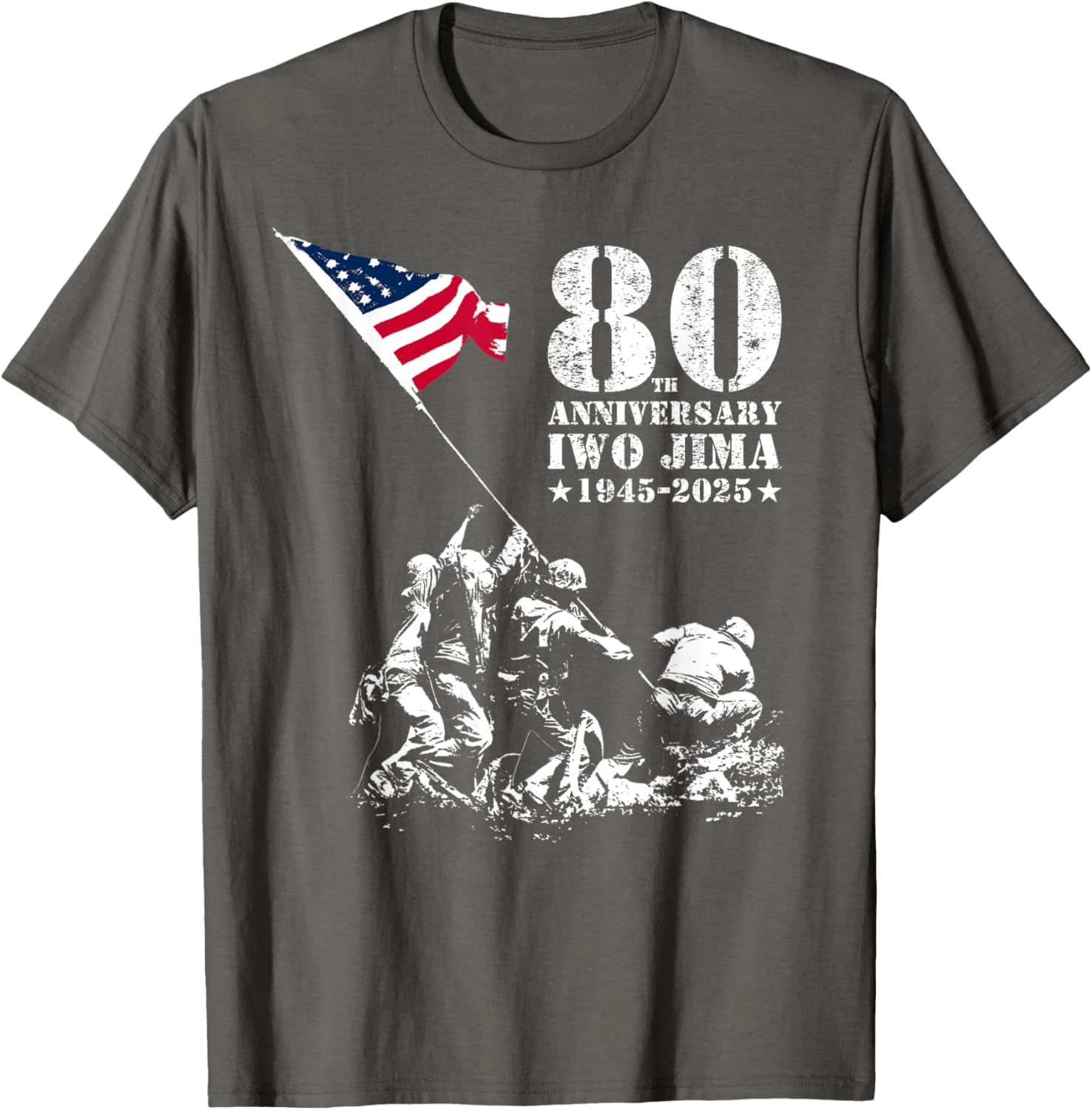 80th Anniversary Iwo Jima WWII Veterans T-Shirt for Honor and Remembrance - 14