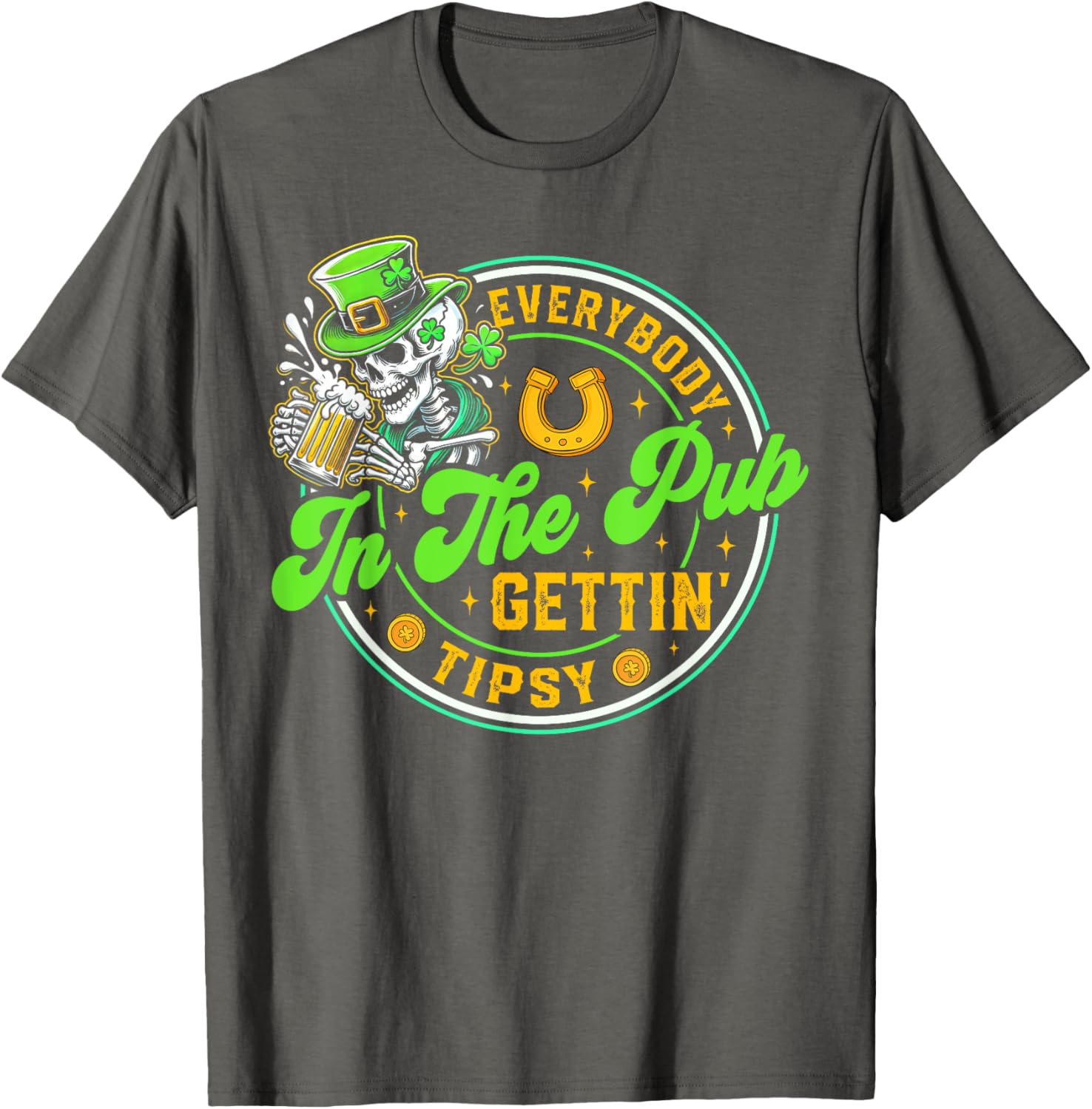 Tipsy in the Pub St Patricks Day T-Shirt for Men and Women - 4