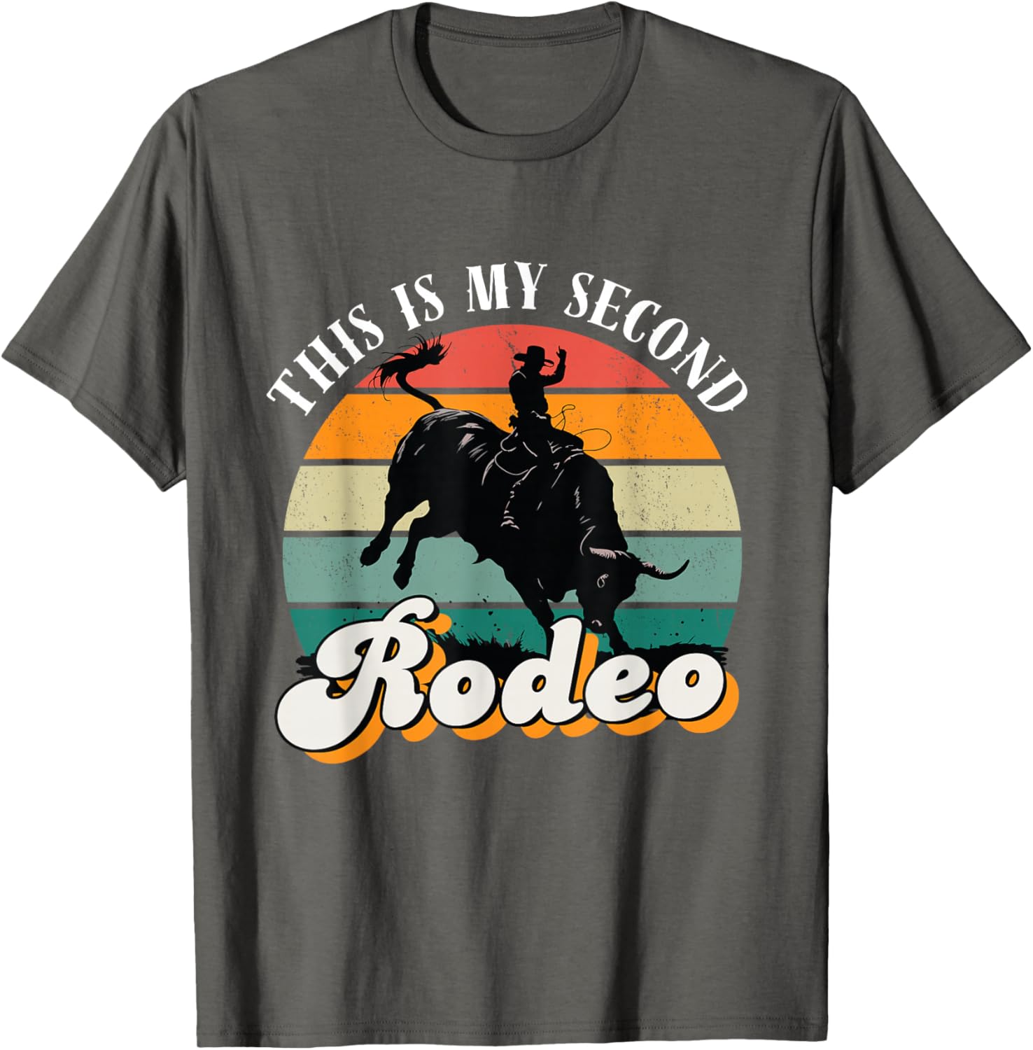 Vintage Cowboy Retro T-Shirt - This Is My Second Rodeo Funny Tee - 3