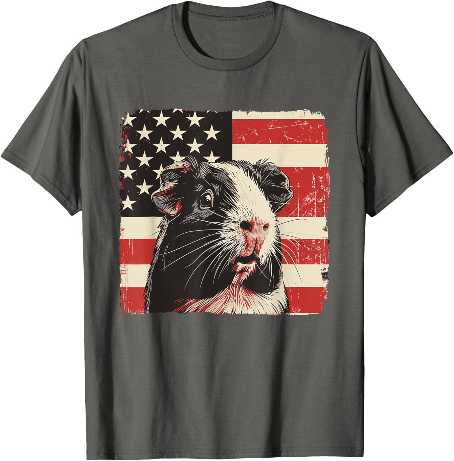 Patriotic Guinea Pig 4th of July T-Shirt for Boys and Kids - 12