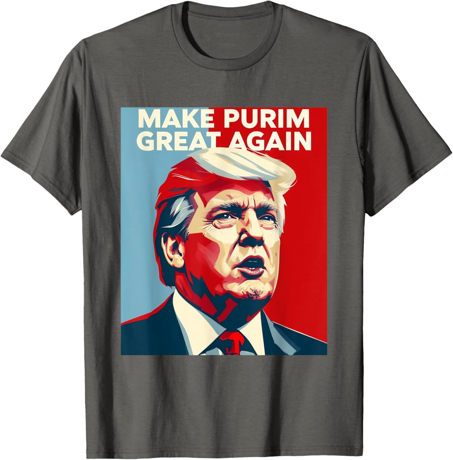 Funny Make Purim Great Again Trump Lovers T-Shirt for Celebrating Purim - 8