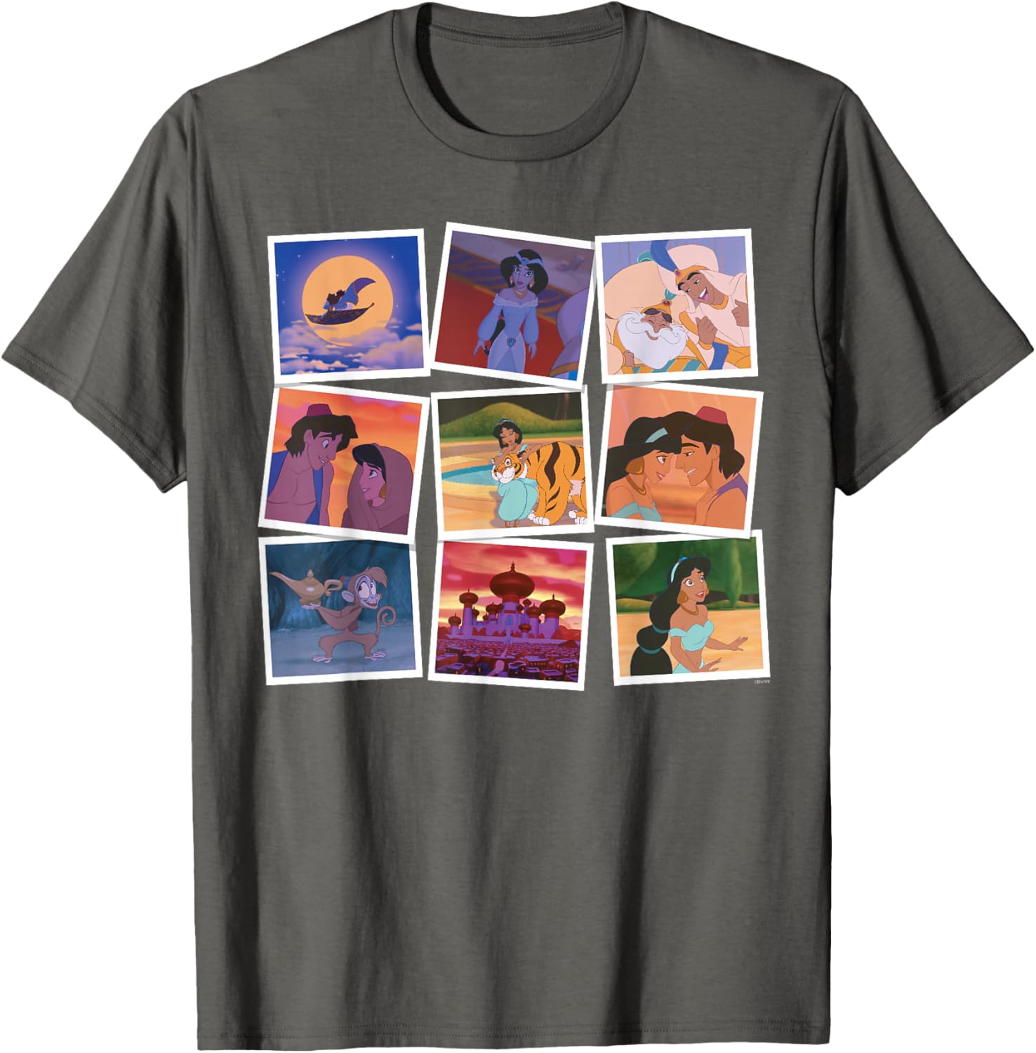Disney Aladdin and Princess Jasmine Movie Frames T-Shirt for Fans - 26