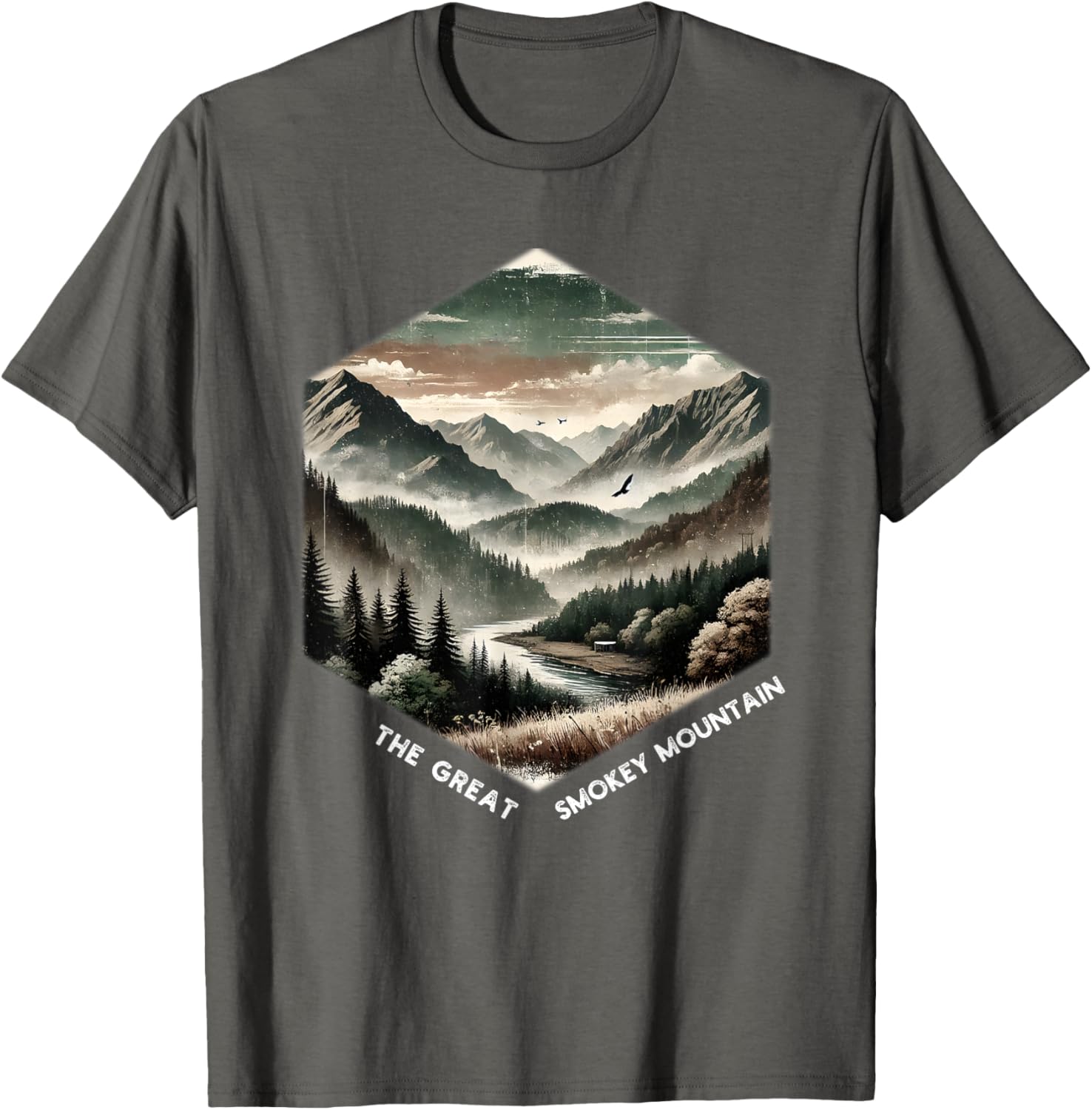 Smoky Mountains Vintage Graphic T-Shirt for Nature Lovers and Adventurers - 22