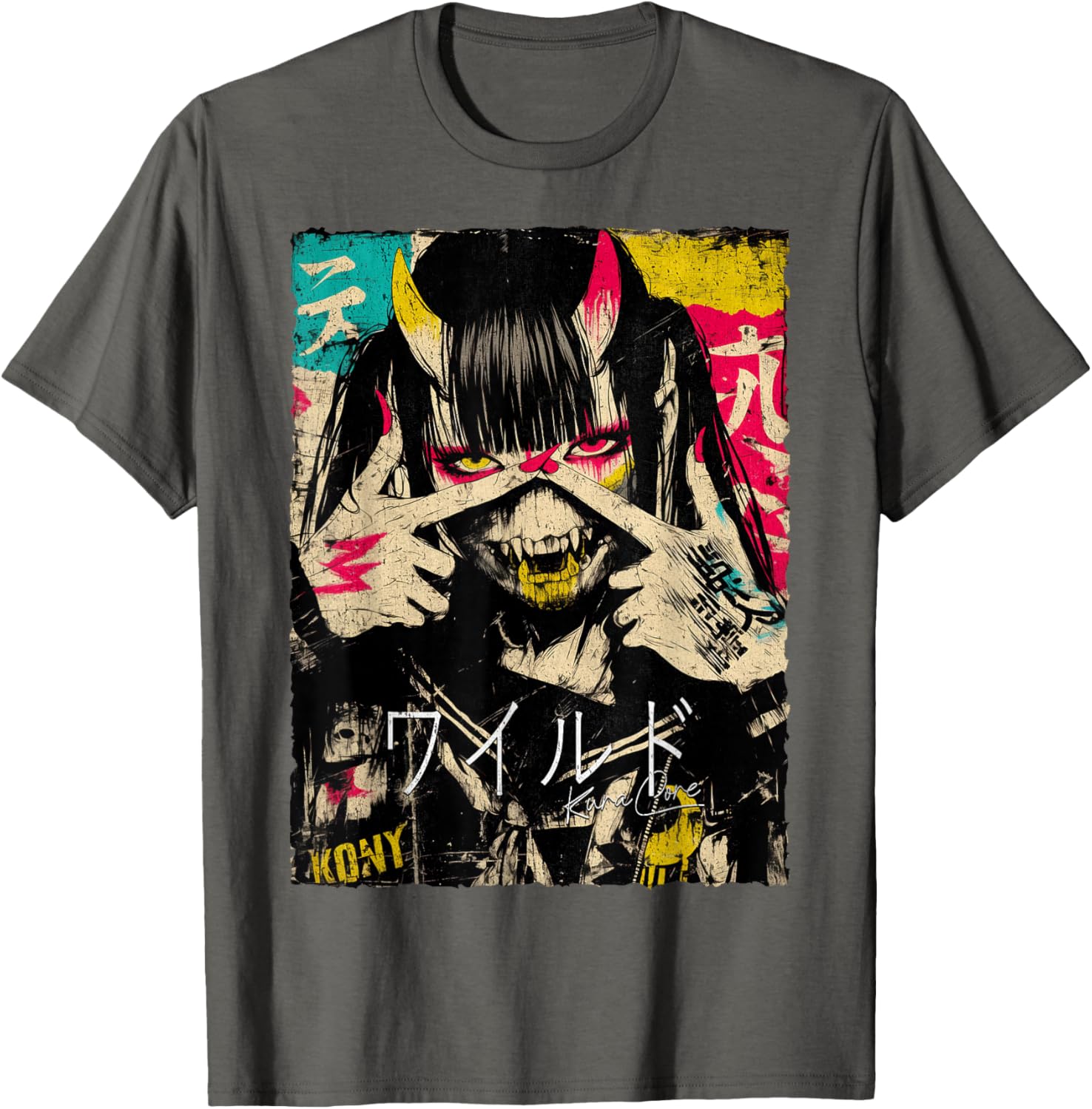 Japanese Cyberpunk Y2K Retro Techwear Anime T-Shirt for Street Style - 9