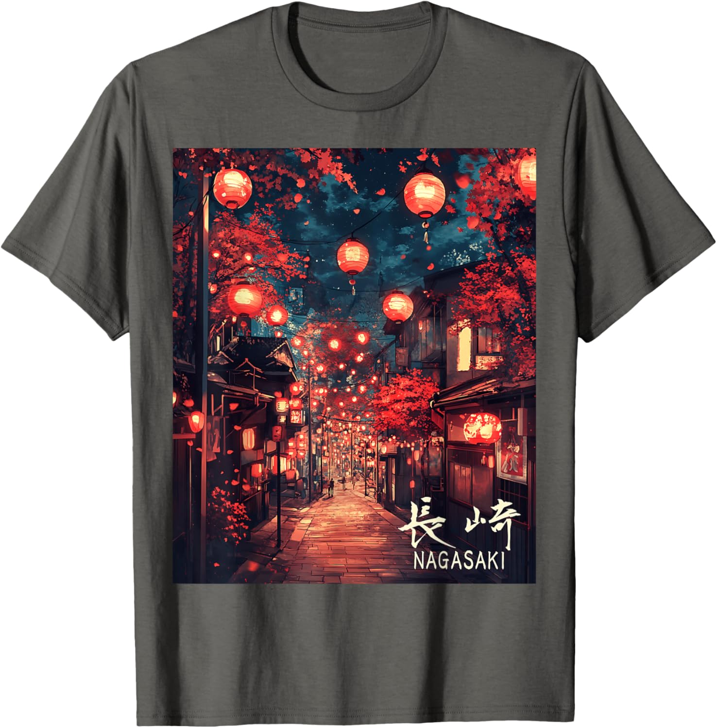 Japan Village Nagasaki Lantern Festival Streetwear T-Shirt for Unique Style - 3