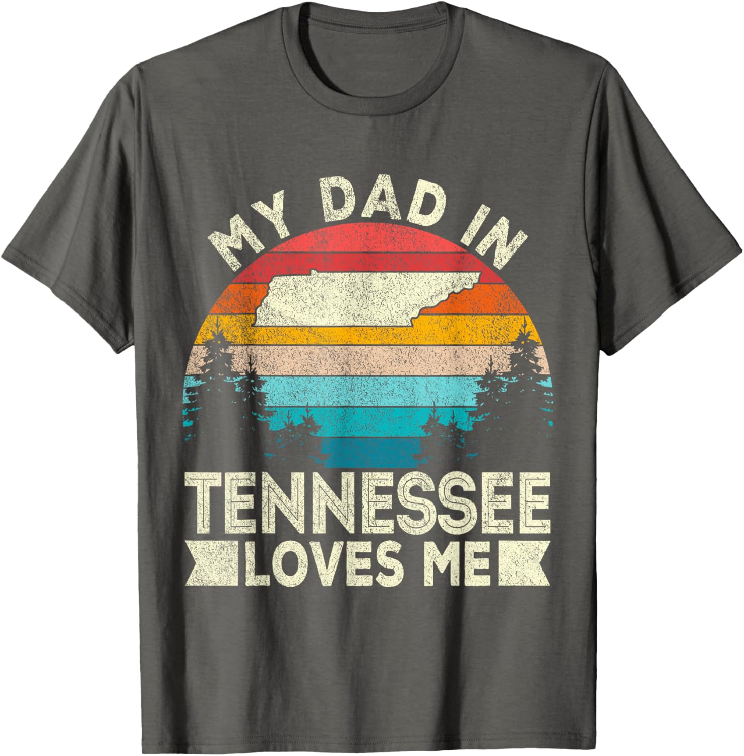 Retro Tennessee T-Shirt My Dad Loves Me Casual Gift for Dad - 20