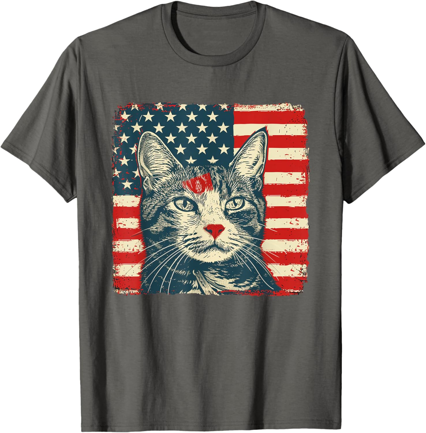 Patriotic Cat Shirt for Fourth of July Celebrations - Unisex T-Shirt - 20