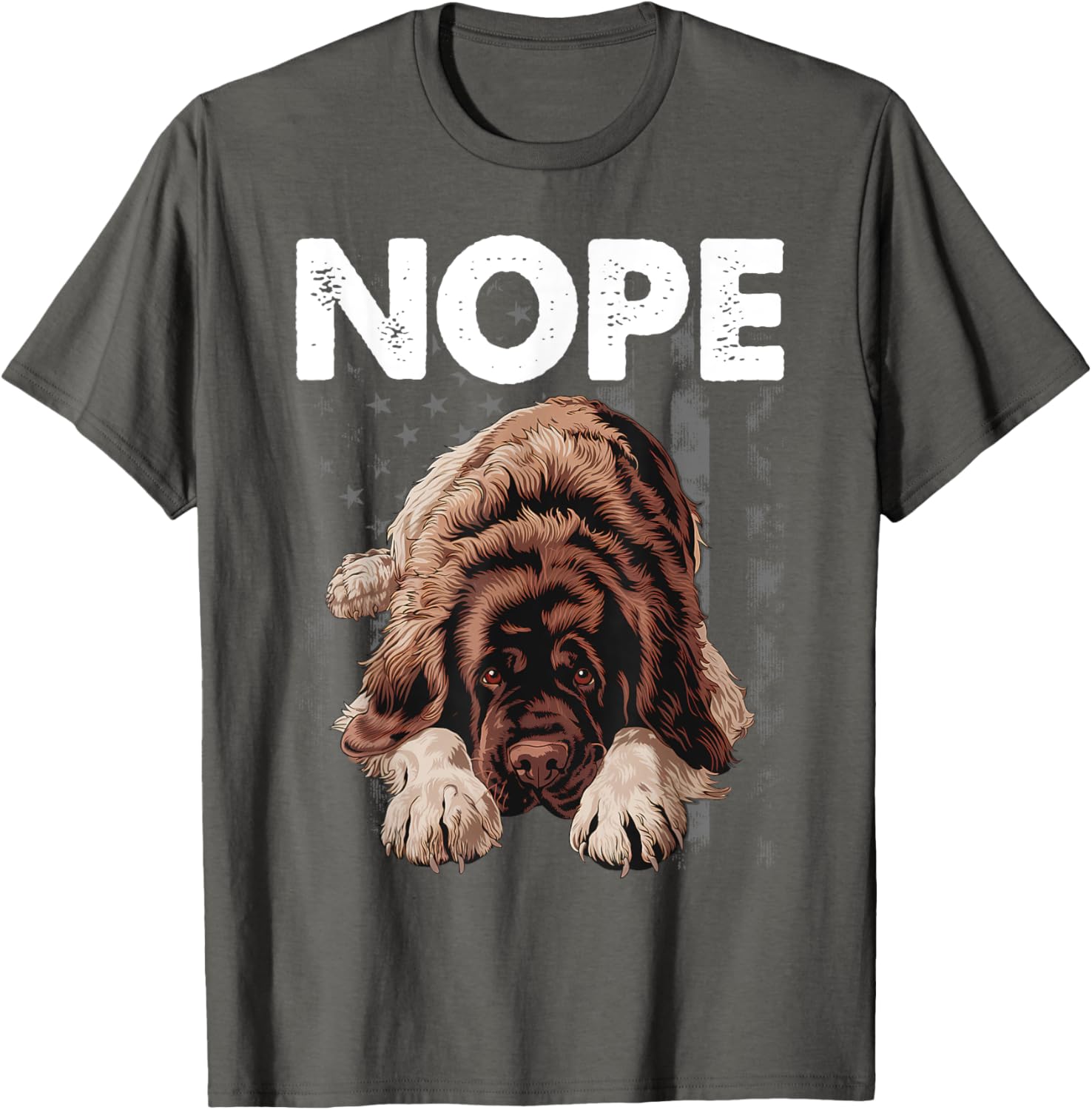 Funny Newfoundland NOPE Stubborn Newfie Dog Owners T-Shirt for Pets - 10