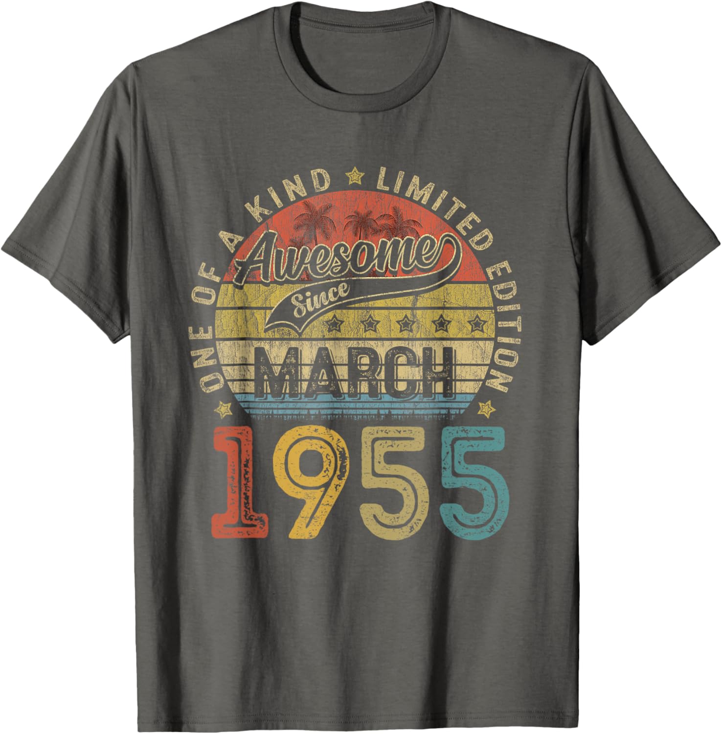 Funny 70th Birthday T-Shirt Vintage Retro March 1955 Gift for Him/Her - 10
